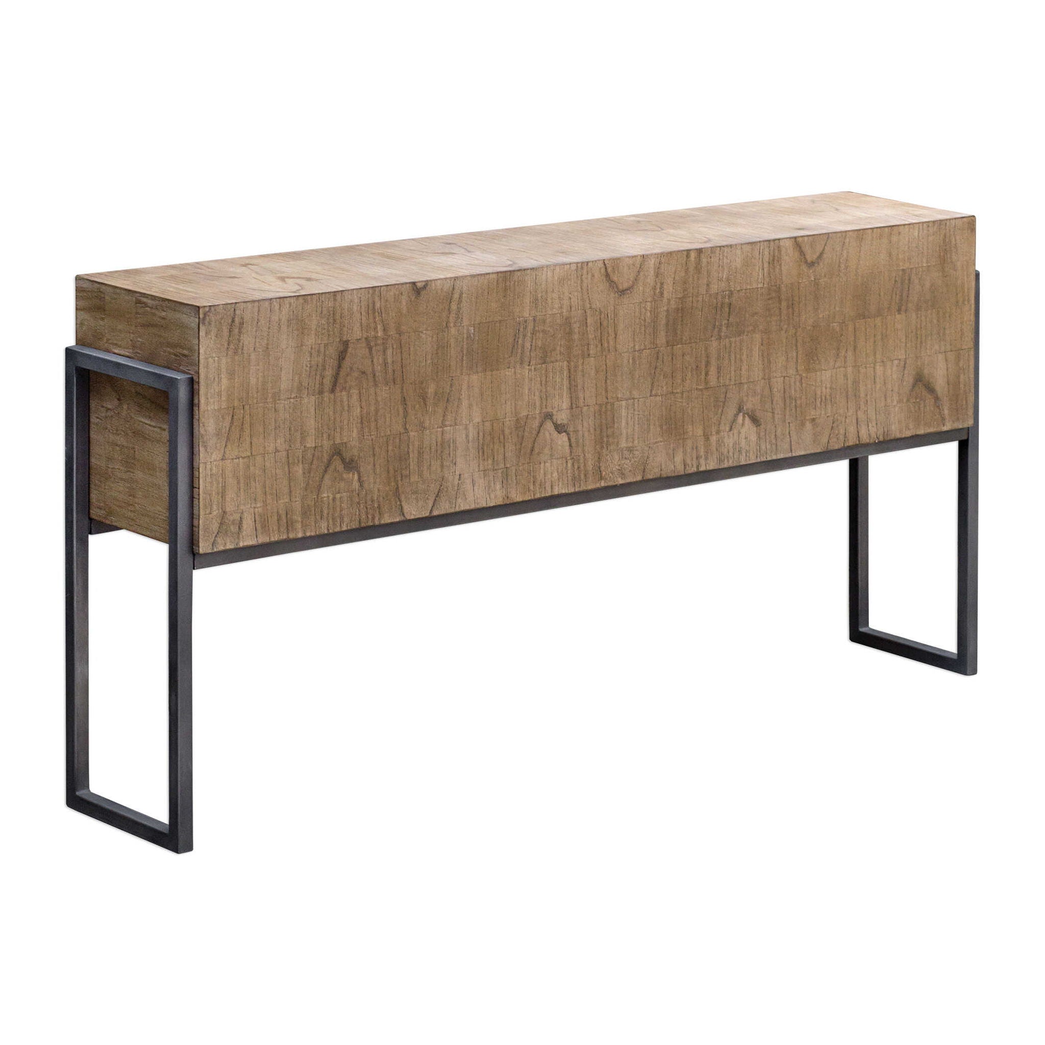 Nevis - Contemporary Console Table - Light Brown - Image 1