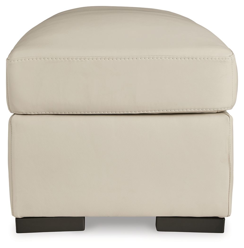 Treasure Trove - Ottoman - Leather Match - Almond - Image 3