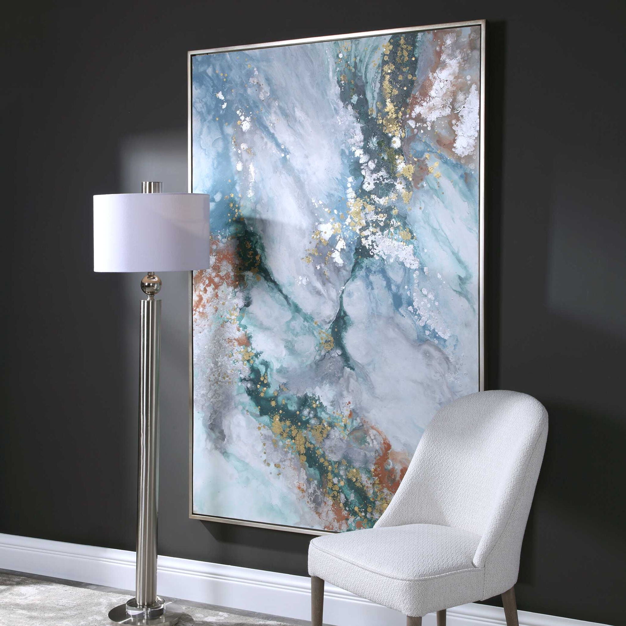 Mercury Hand - Abstract Art - Blue - Image 3