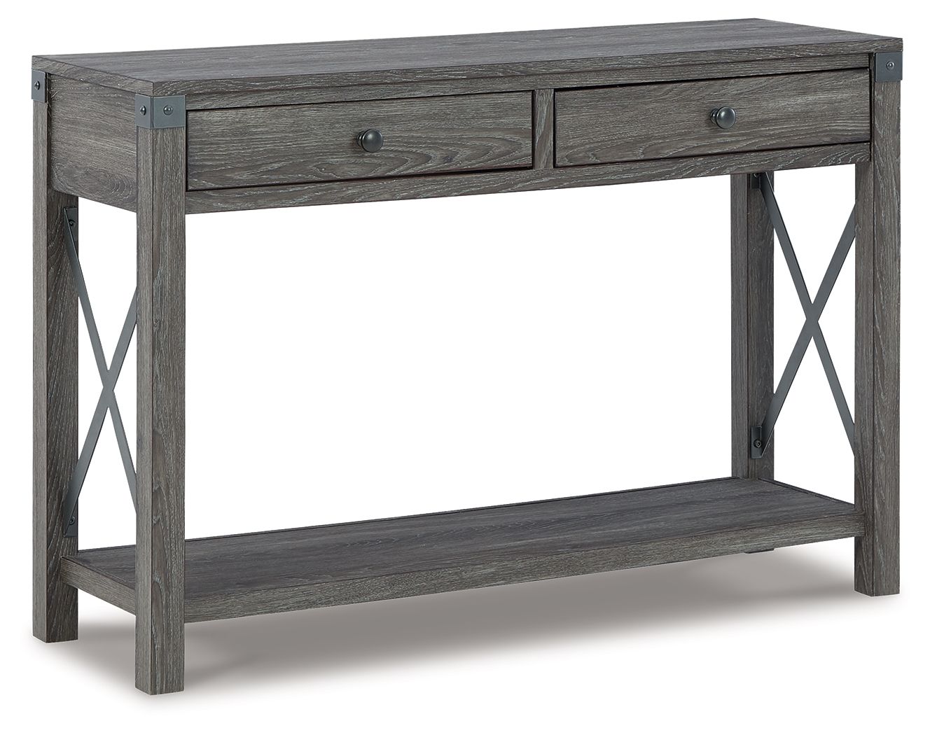 Freedan – Console Sofa Table – Grayish Brown