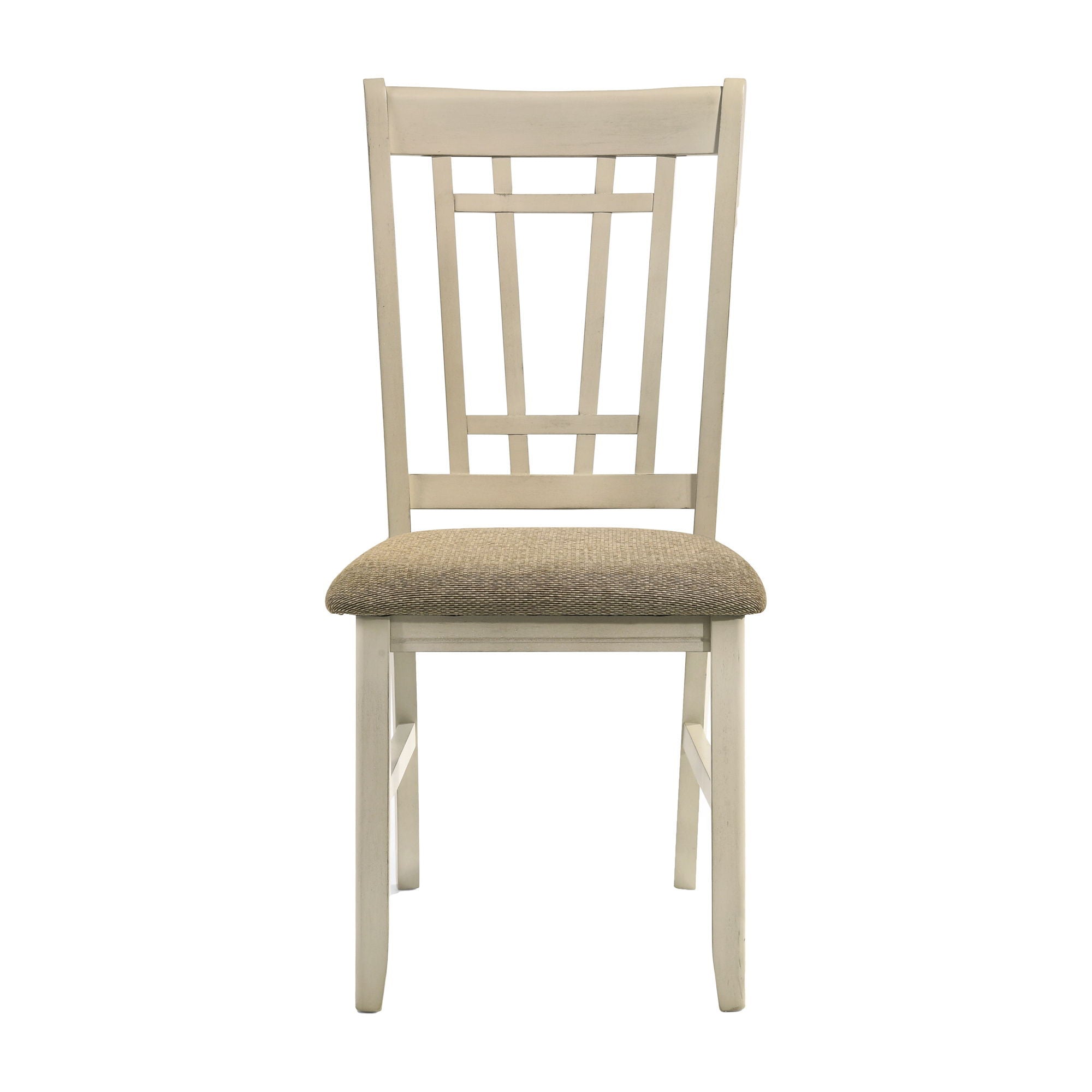 Mission Casuals - Lattice Chair - Rustic White / French Oak - Image 2