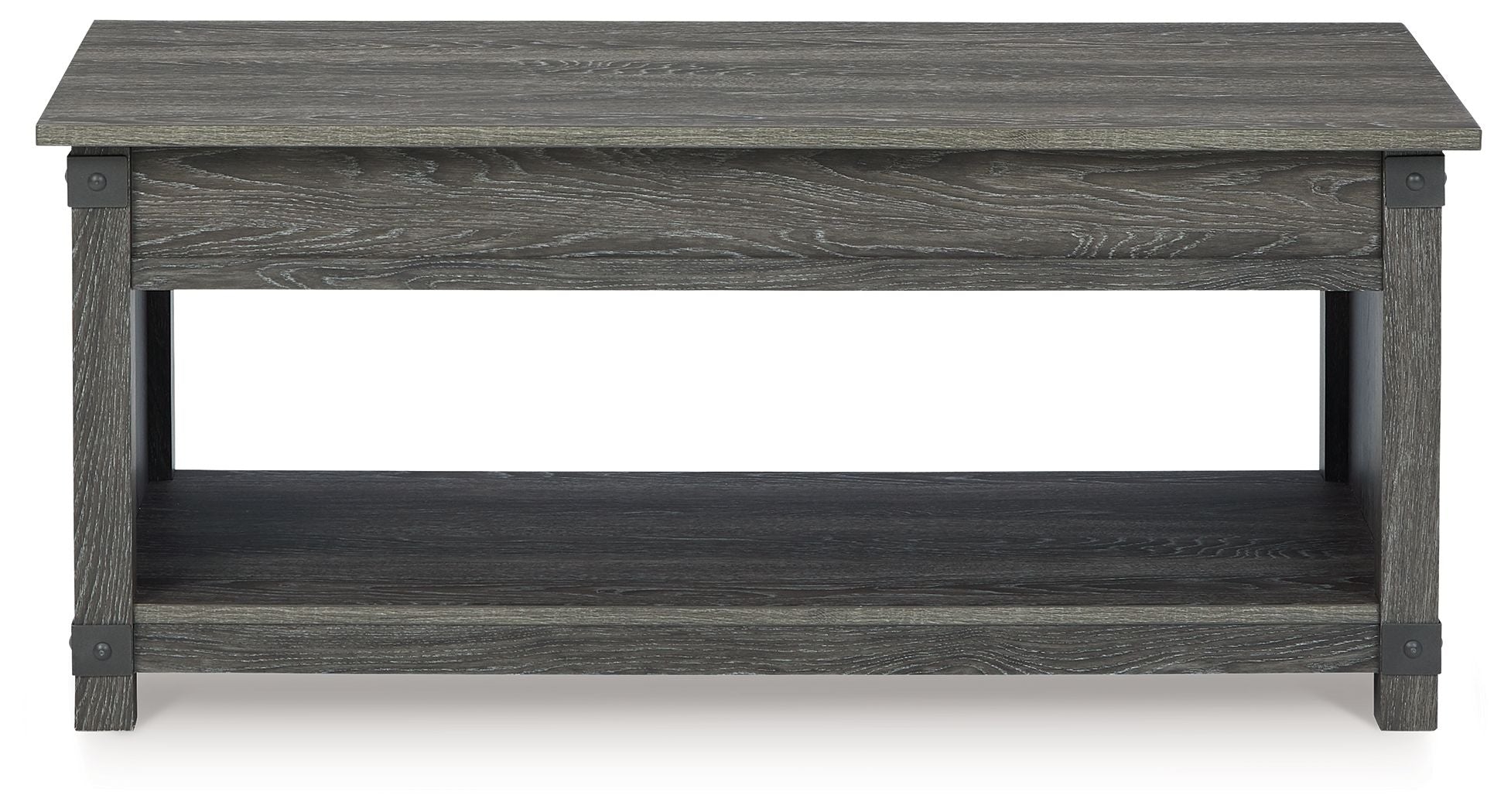 Freedan - Rect Lift Top Cocktail Table - Grayish Brown - Image 2