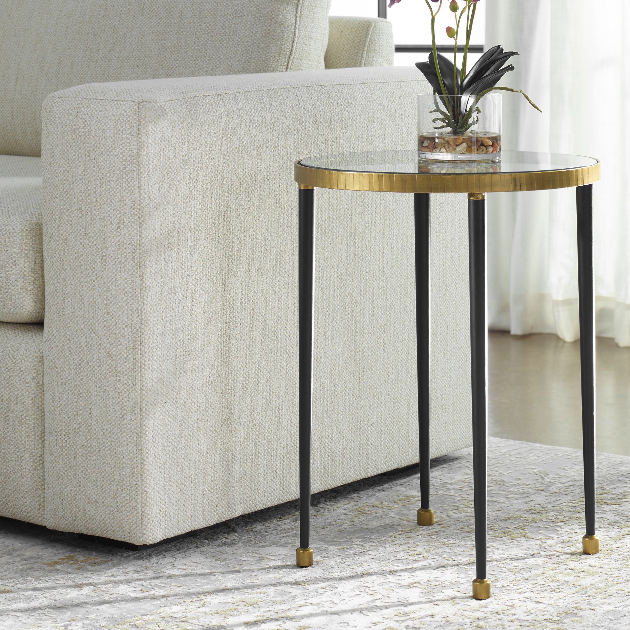 Stiletto - Side Table - Antique Gold - Image 2