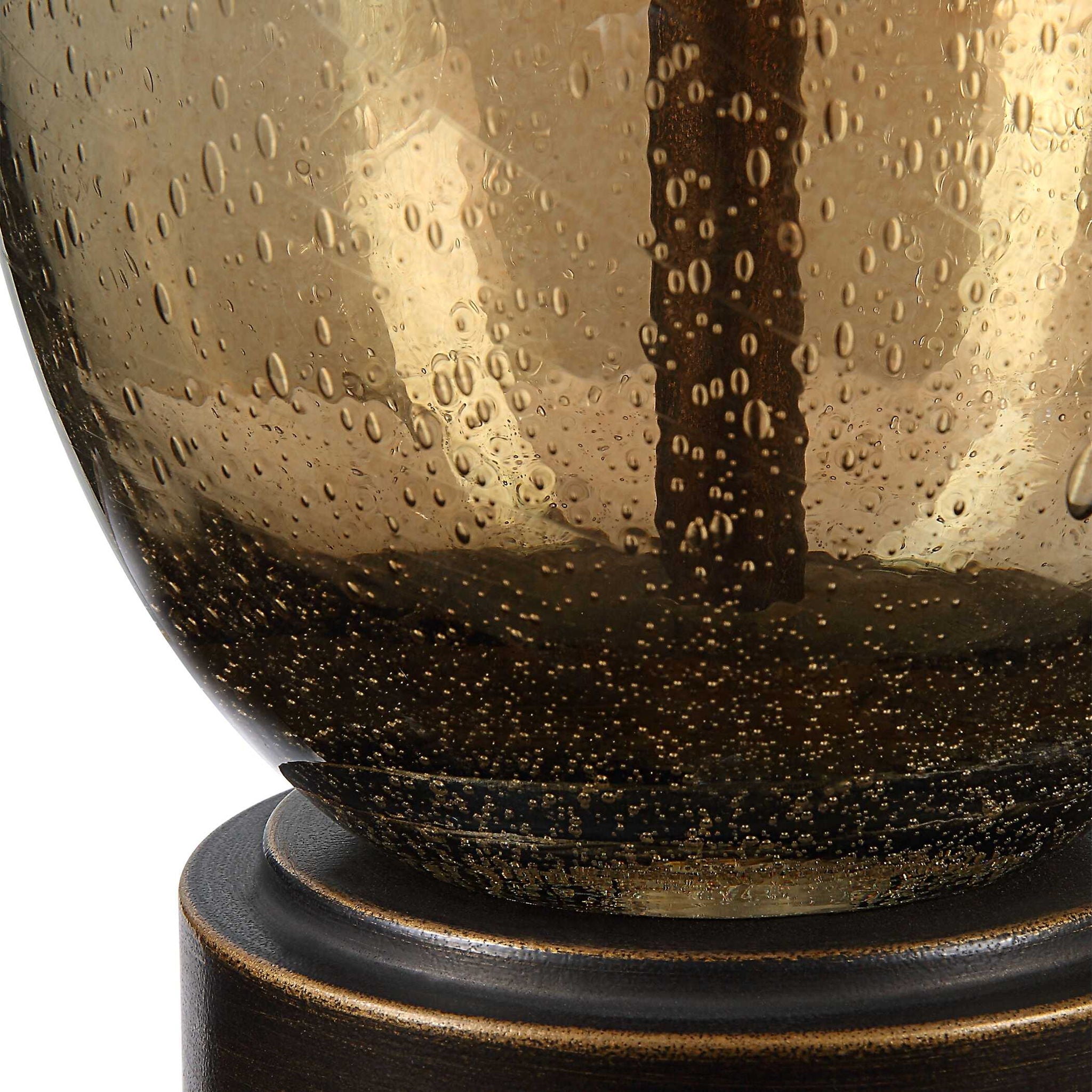 Baltic - Teardrop Glass Table Lamp - Dark Brown - Image 3