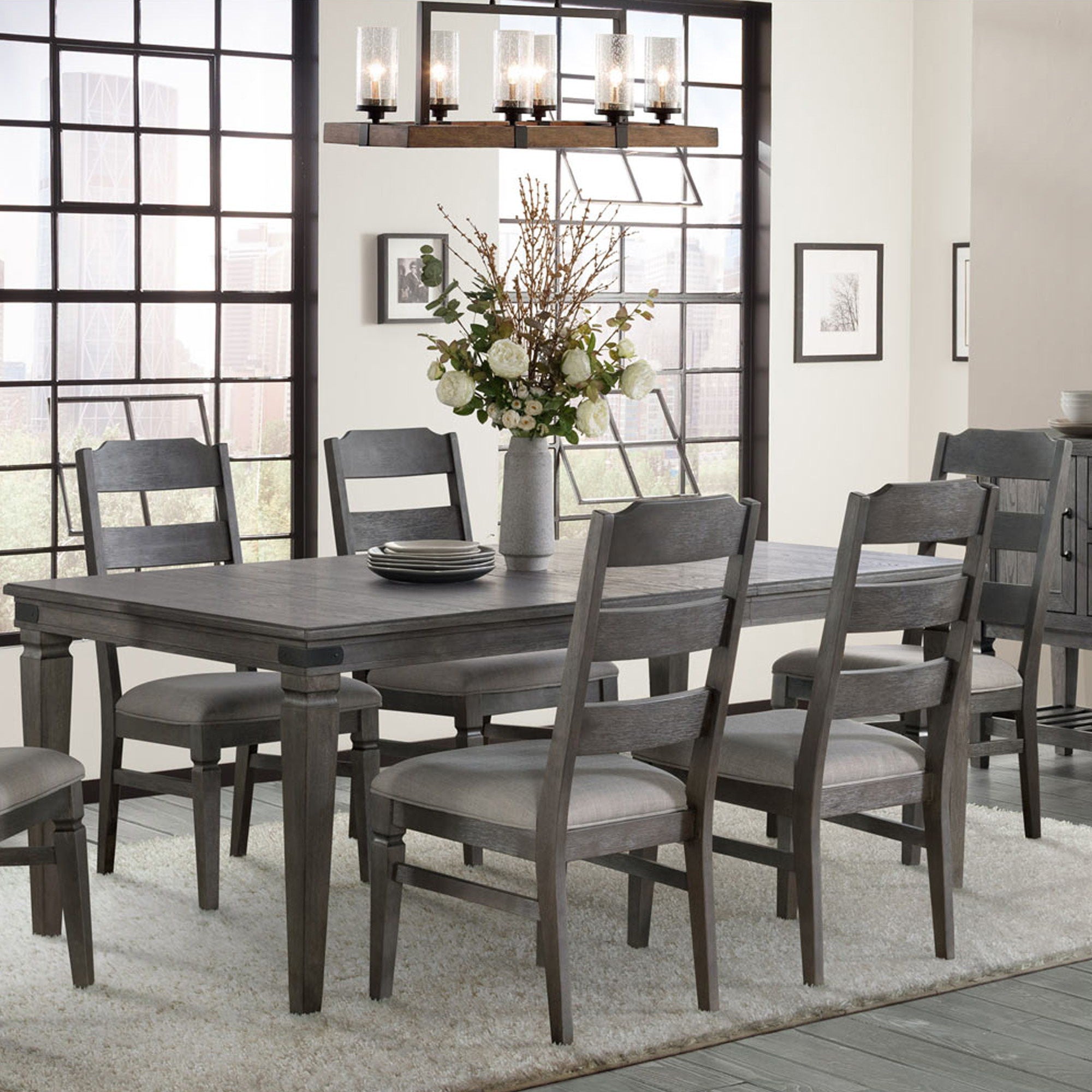 Foundry - Dining Table - Brushed Pewter - Image 2