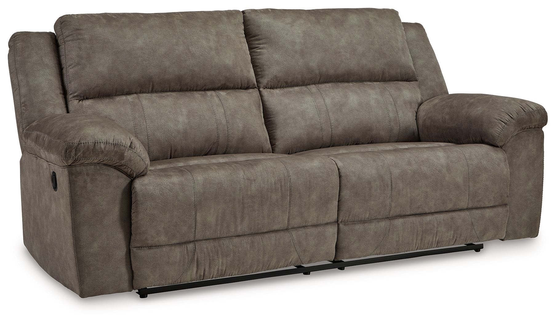 Laresview – 2 Seat Reclining Sofa – Faux Leather – Fossil