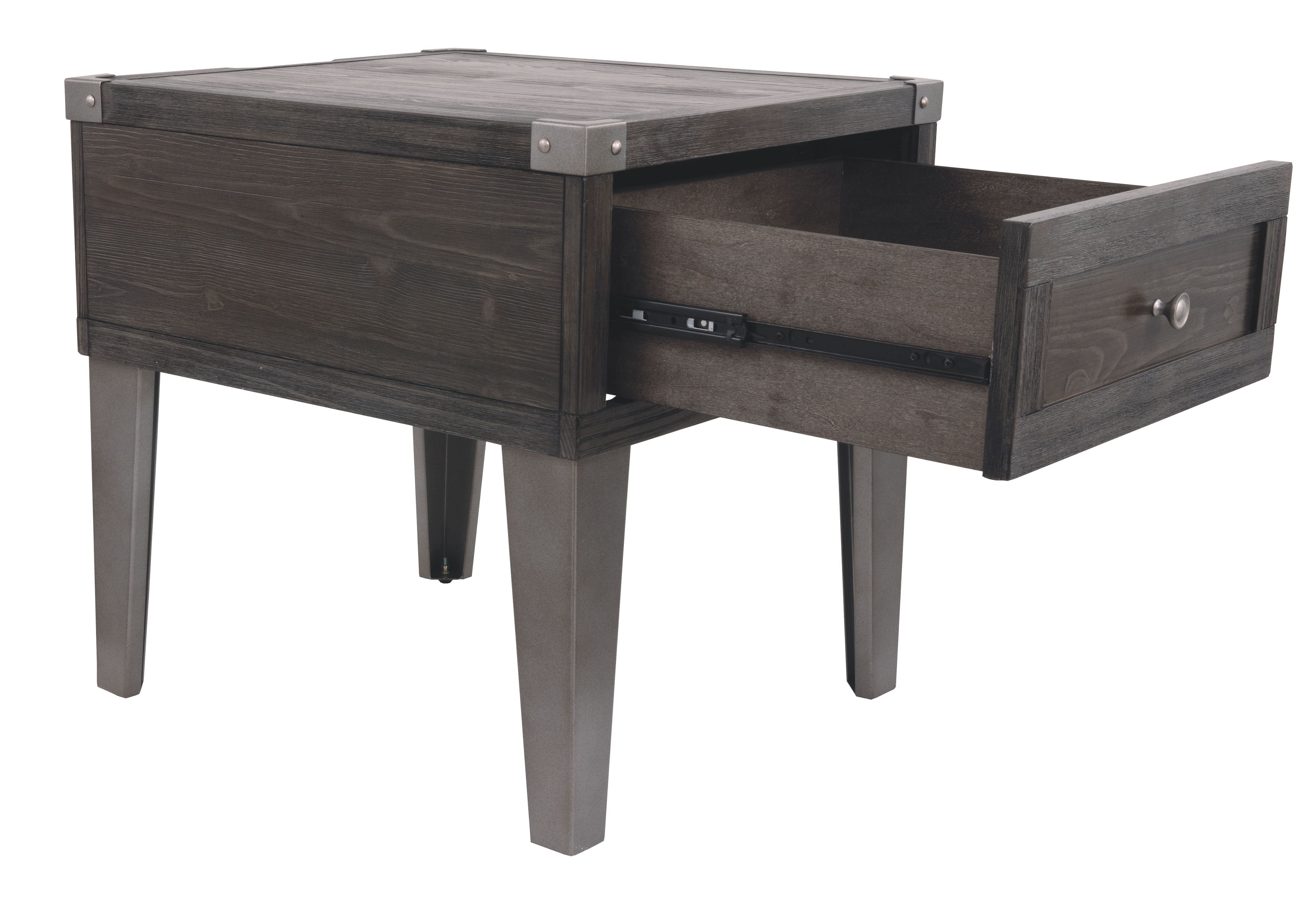 Todoe - Rectangular End Table - Dark Gray - Image 3