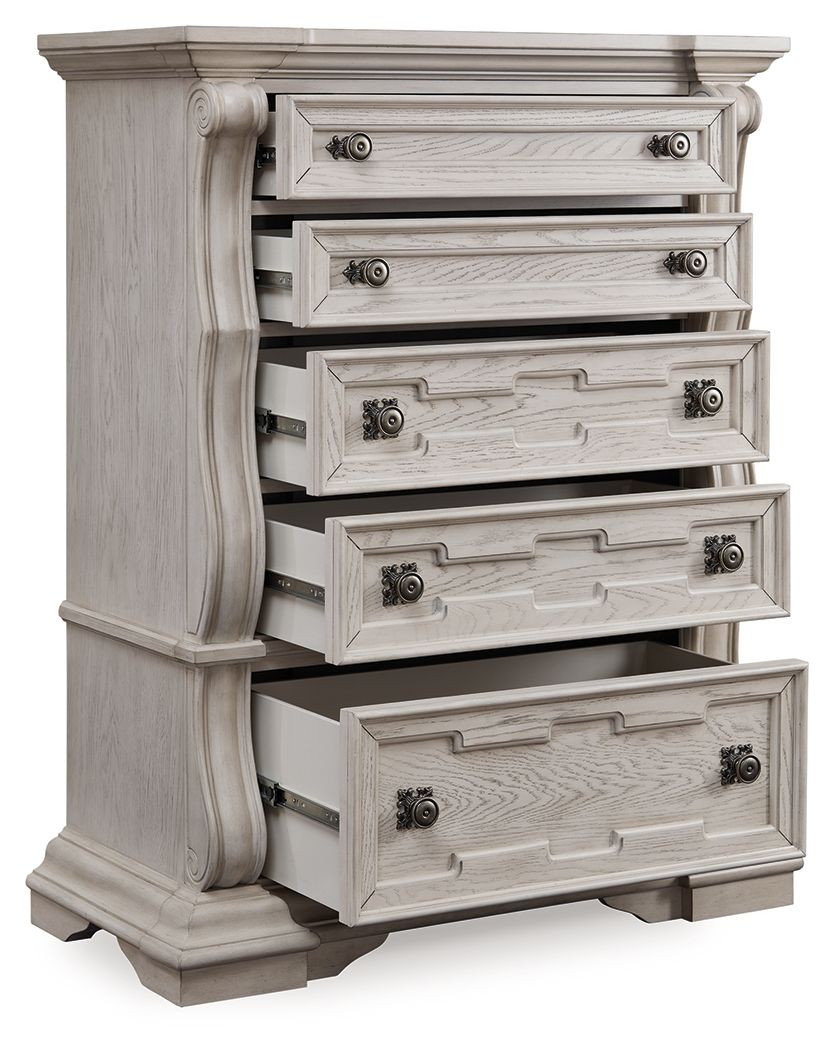 Bruchandi - Five Drawer Chest - Antique White - Image 2