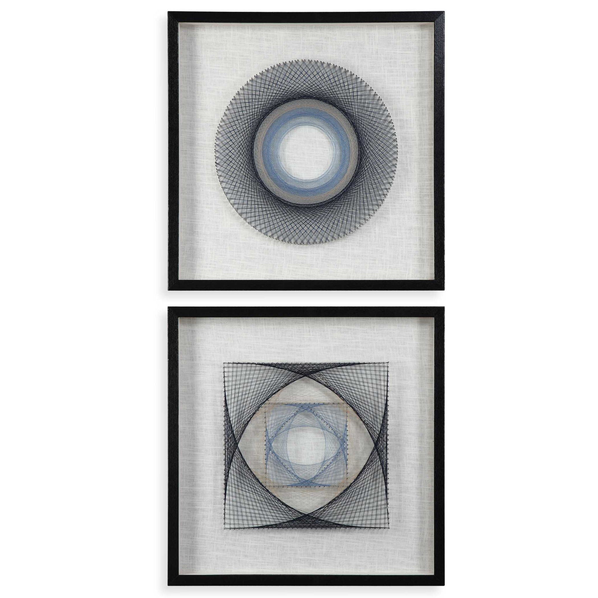 String Duet – Geometric Art (Set of 2) – Black