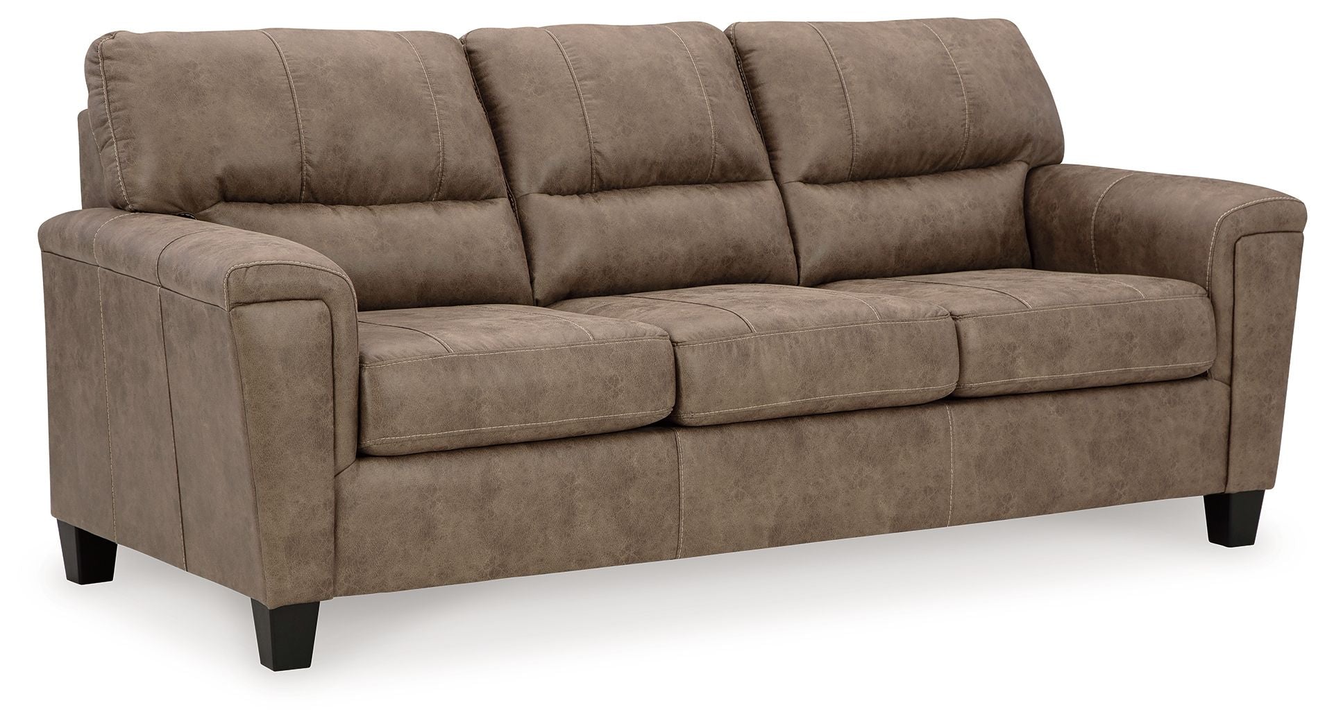 Navi - 3 Pc. - Sofa, Loveseat, Rocker Recliner - Fossil - Image 3