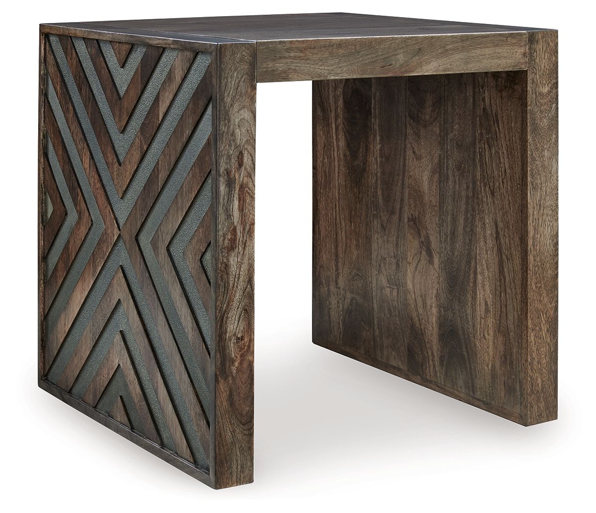 Dreggan - Square End Table - Brown - Image 1