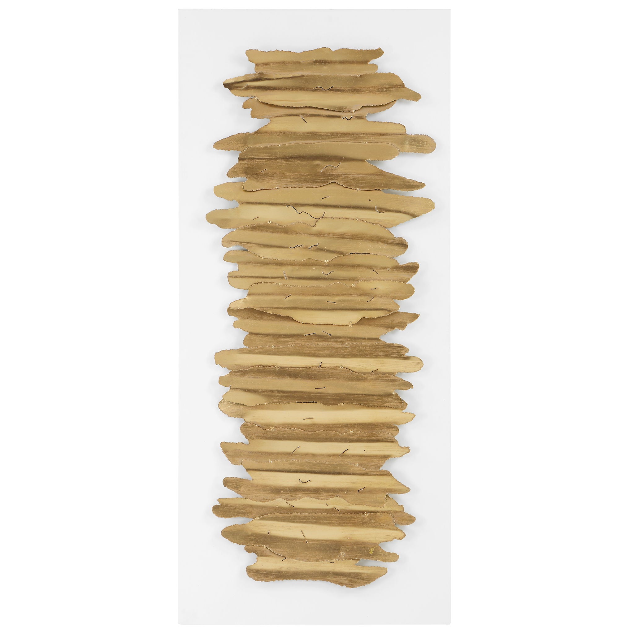 Lev - Metal Wall Decor - White & Gold - Image 1