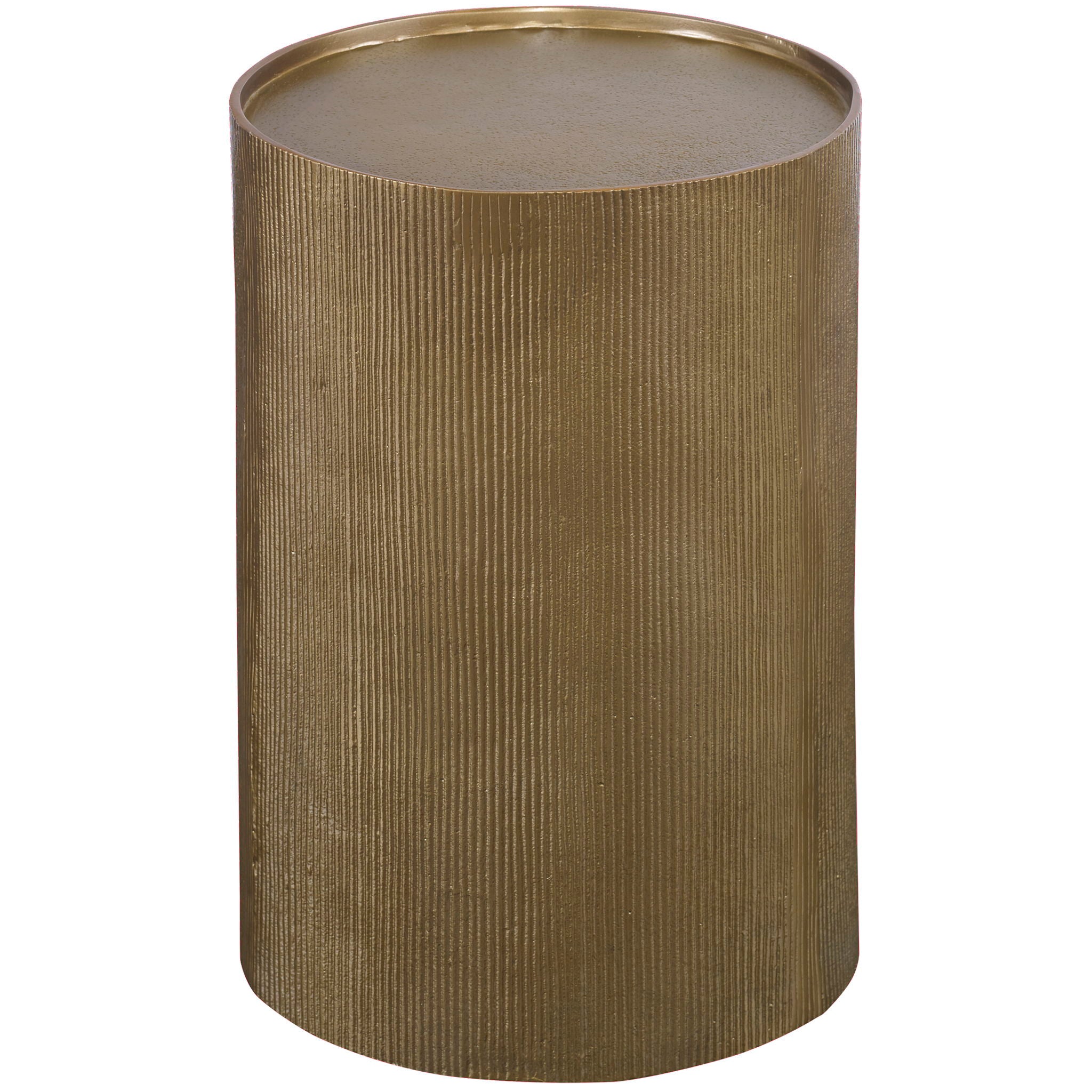 Adrina - Drum Accent Table - Gold - Image 1