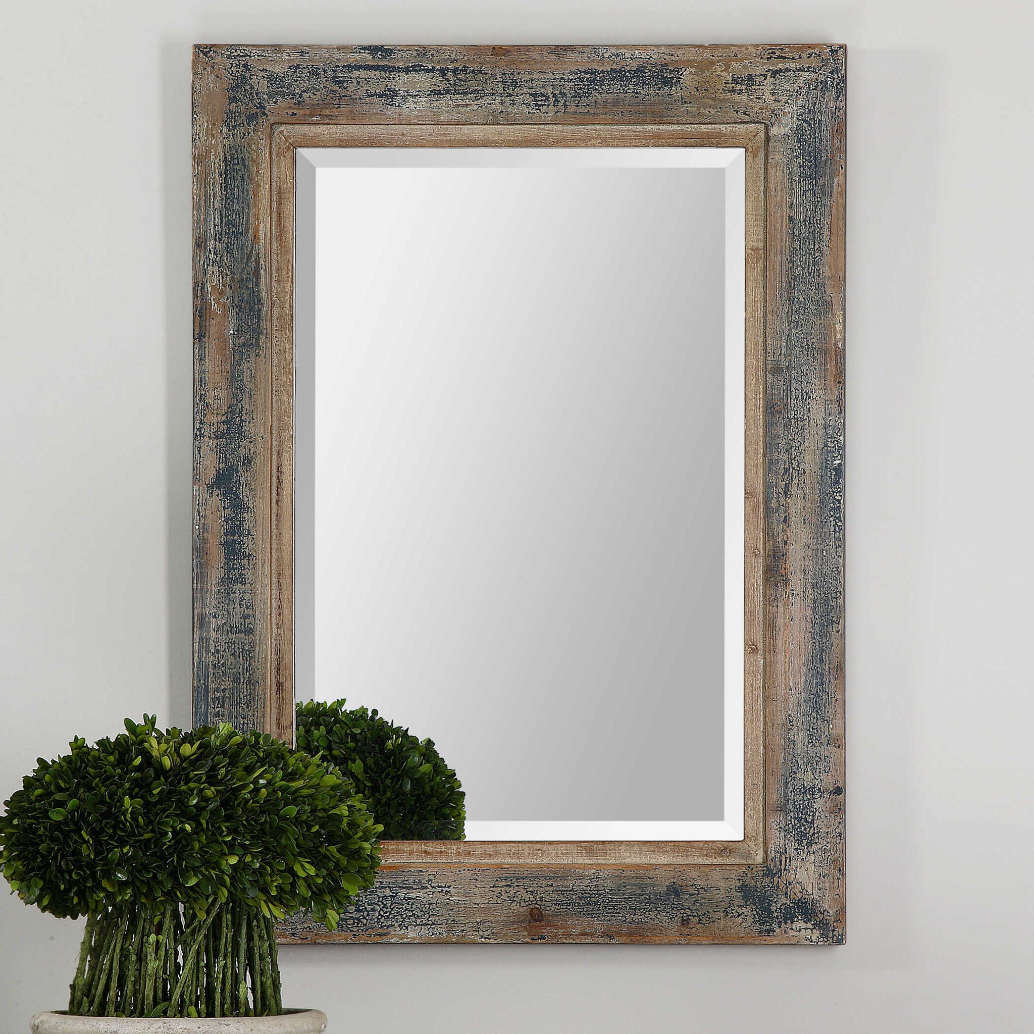 Bozeman - Mirror - Distressed Blue - Image 2