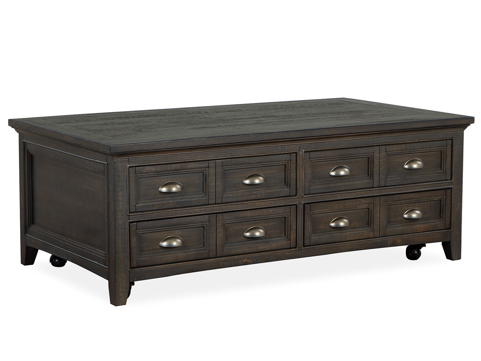 Westley Falls - Lift Top Storage Cocktail Table With Casters - Graphite - Image 1