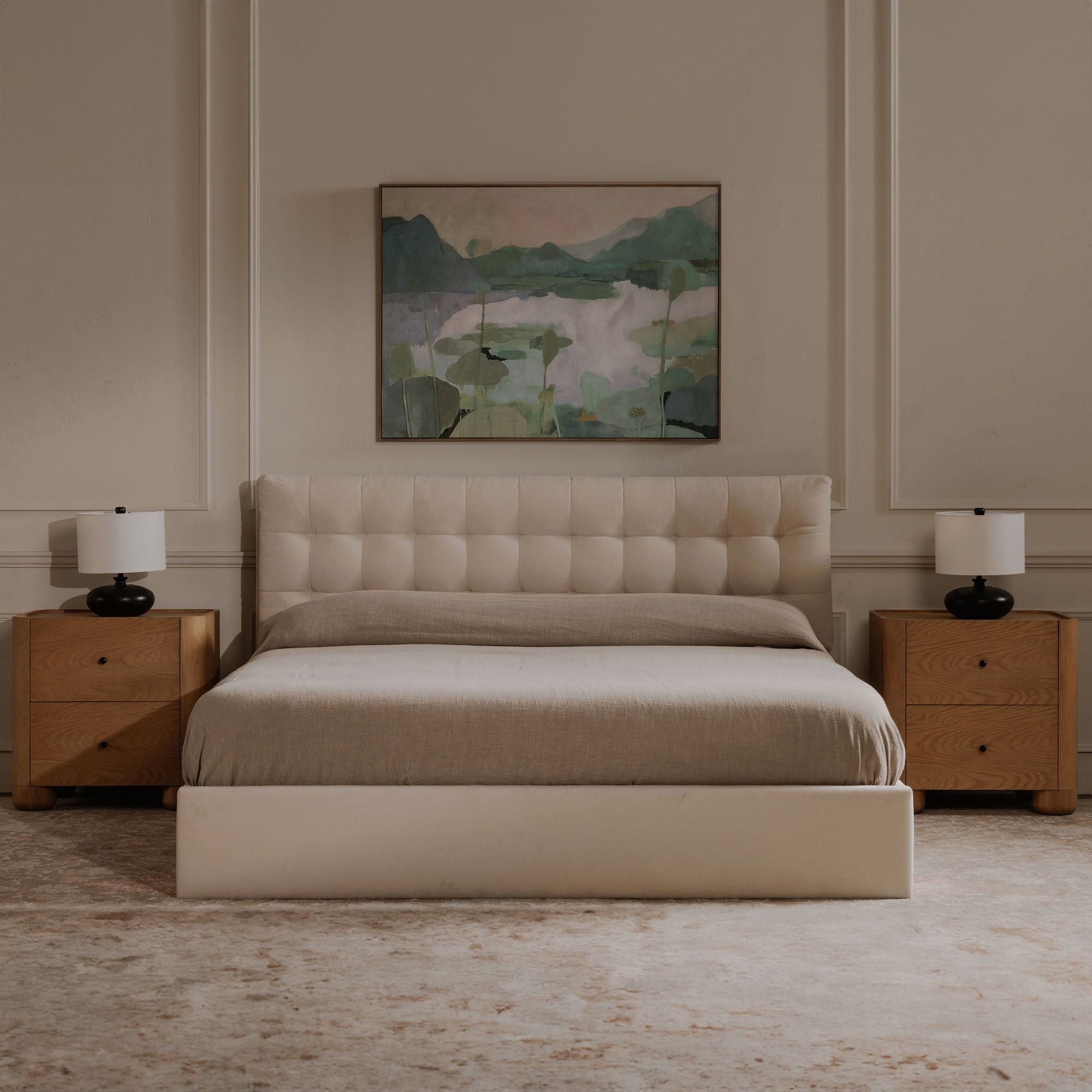 Sebastion - Queen Storage Bed - Cream - Image 2