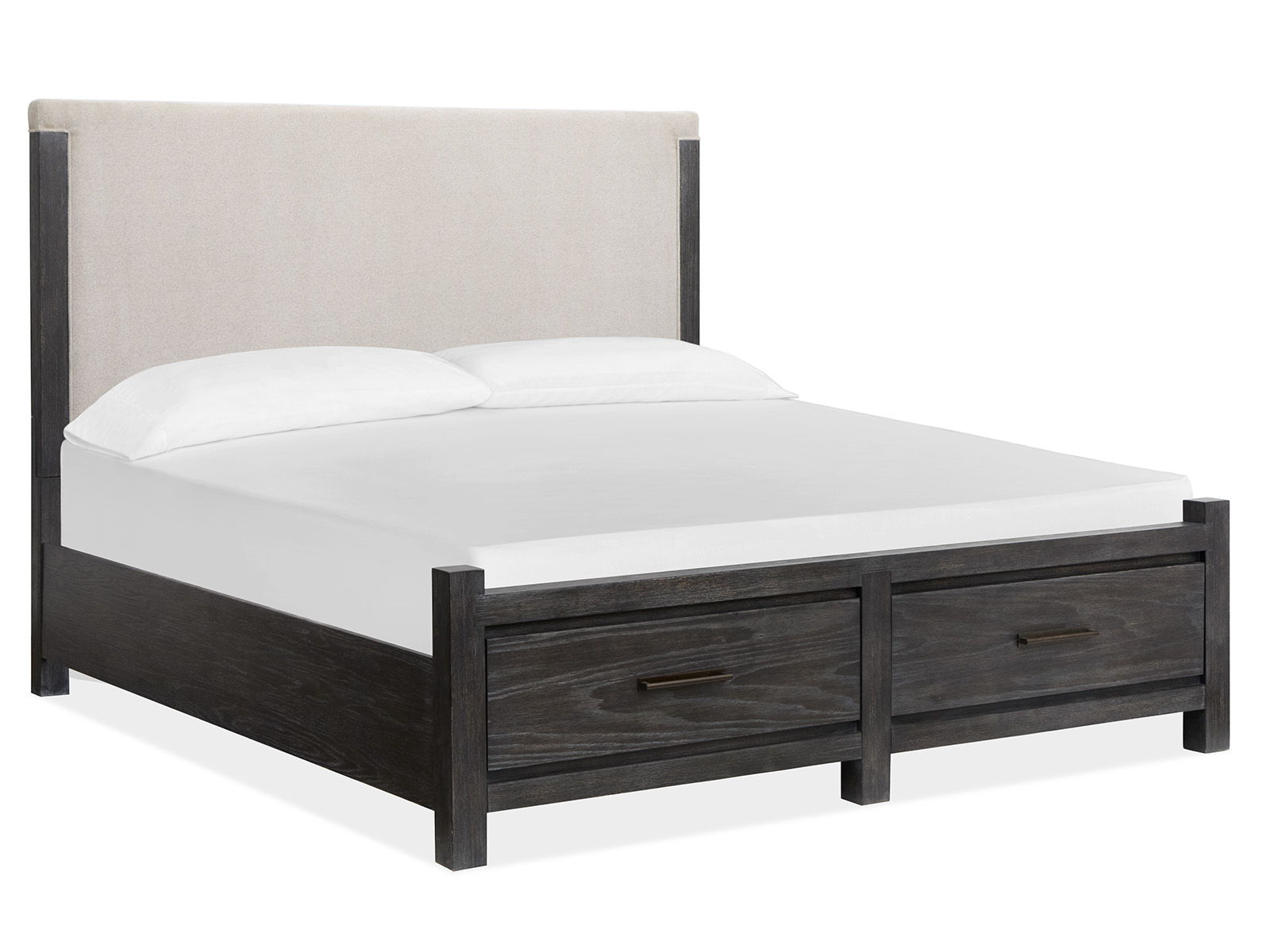 Plum Creek - Upholstered Panel Storage Bed - Image 2