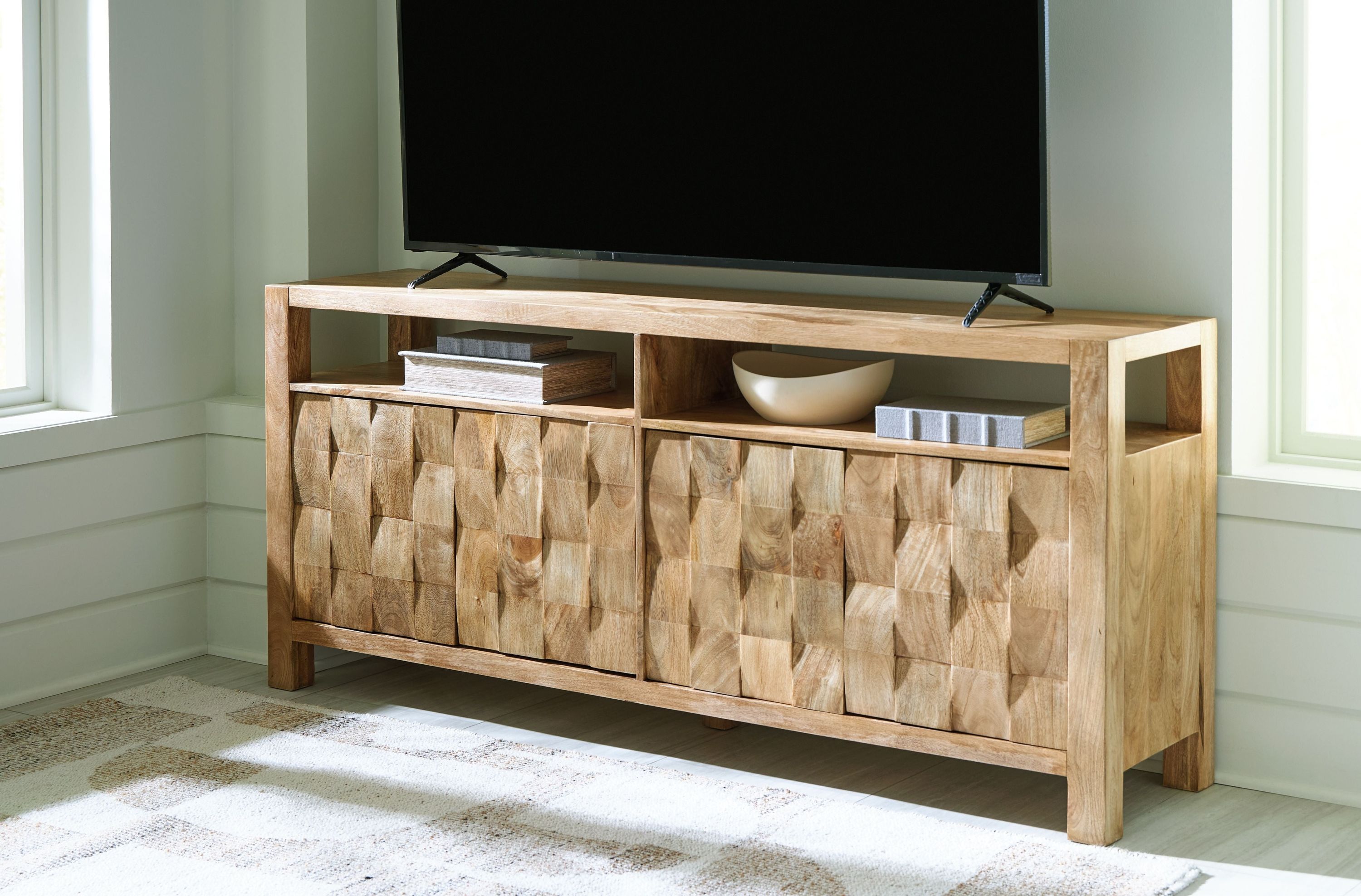 Hudwick - Accent Cabinet - Natural Brown - Image 3