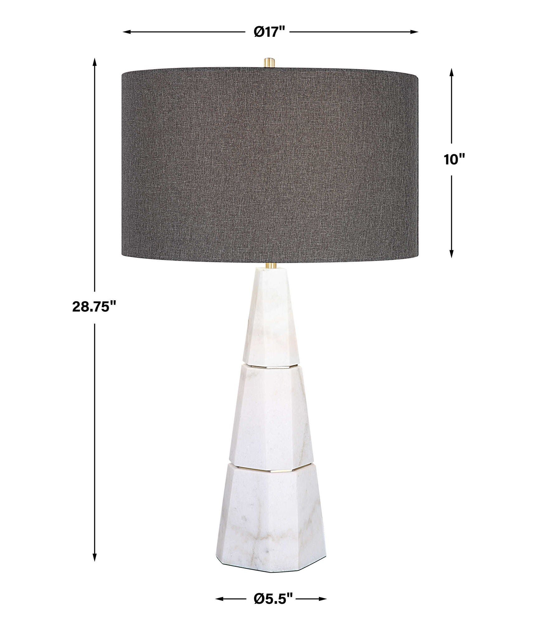 Citadel - Marble Table Lamp - White - Image 2