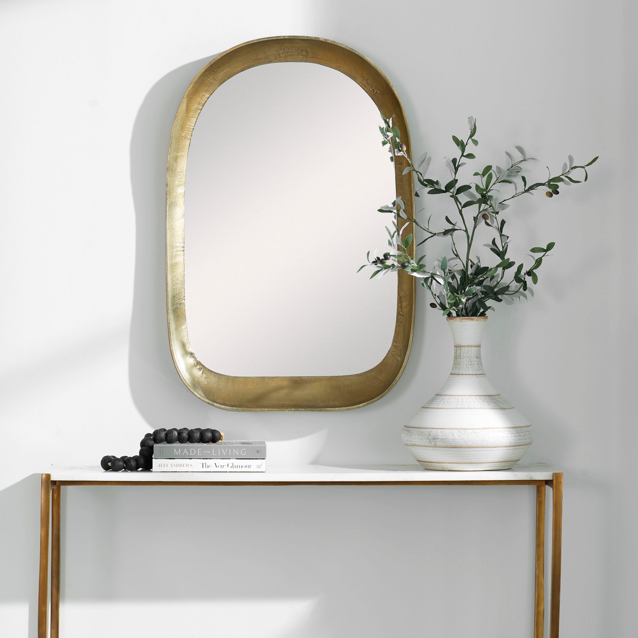 Bradano - Brass Arch Mirror - Bronze - Image 3