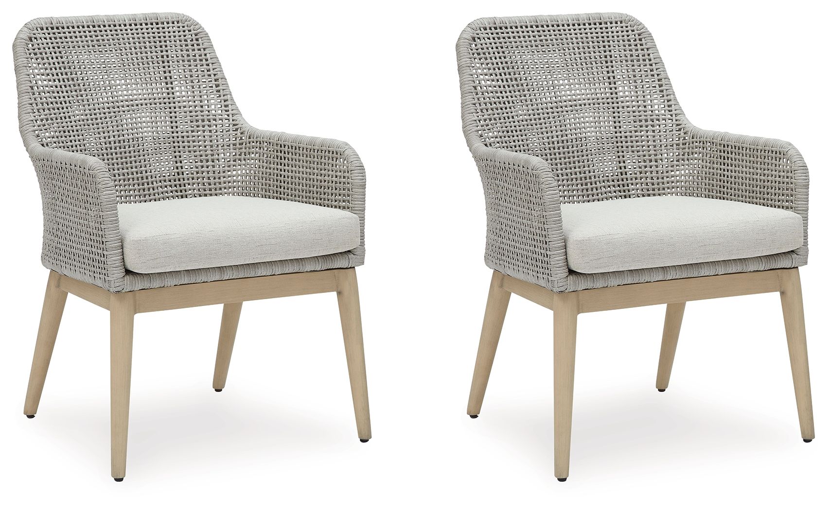 Seton Creek - Arm Chair With Cushion (Set of 2) - Gray - Image 1