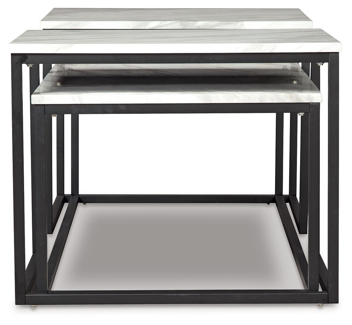 Donnesta - Occasional Table Set (Set of 3) - Gray / Black - Image 3