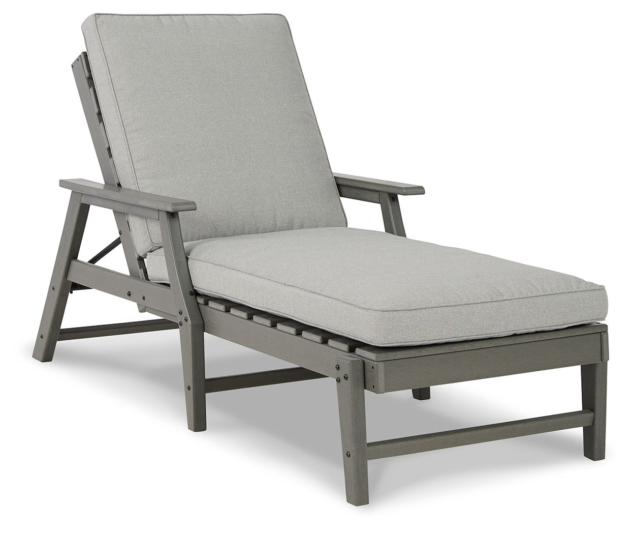 Visola – Chaise Lounge with Cushion – Gray