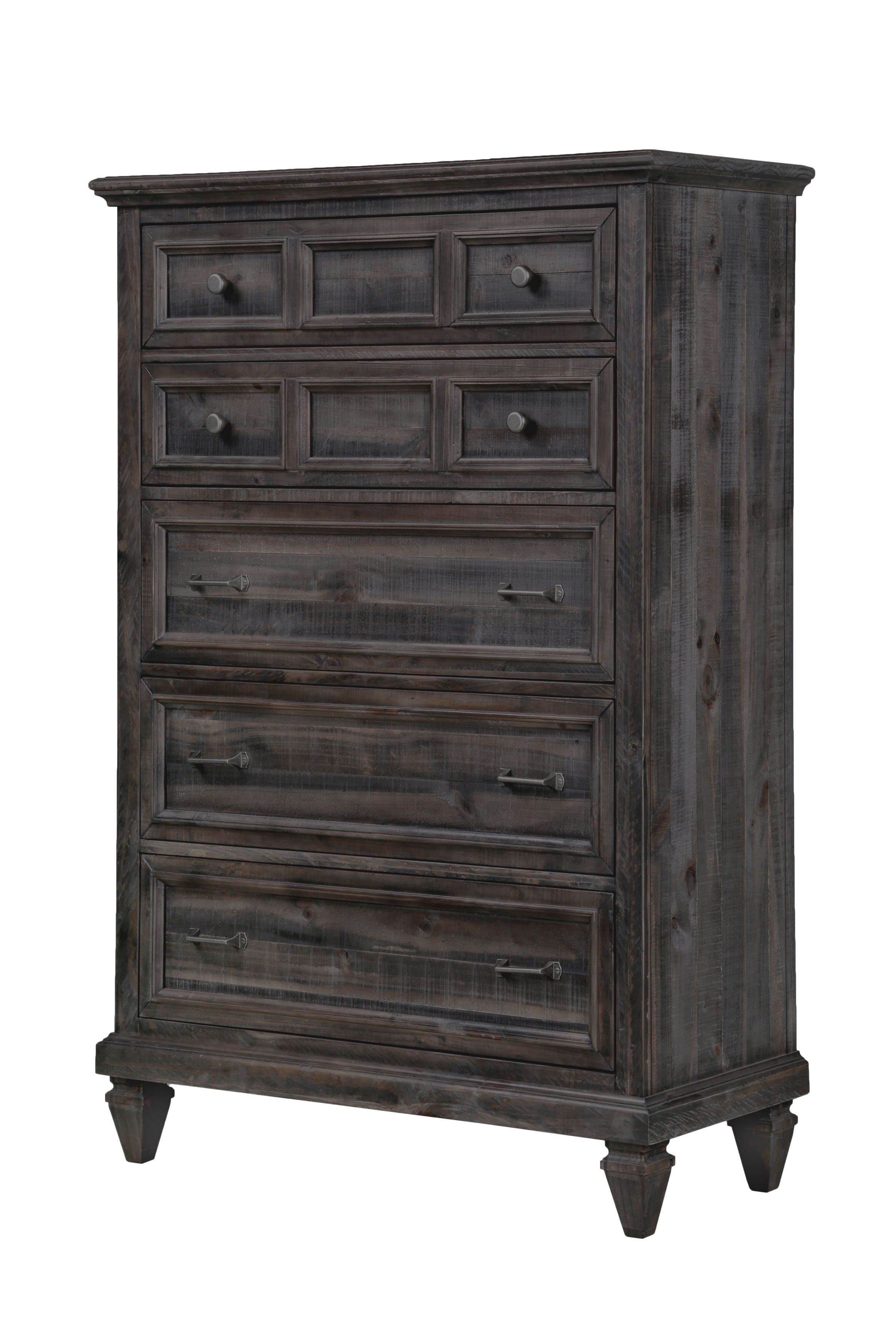 Calistoga - 5 Drawer Chest - Weathered Charcoal - Image 3