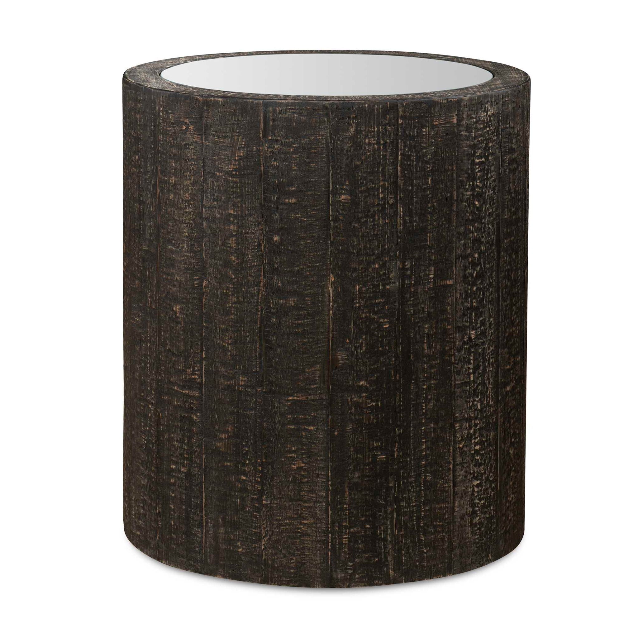 Sequoia - Mirrored Drum Table - Image 1