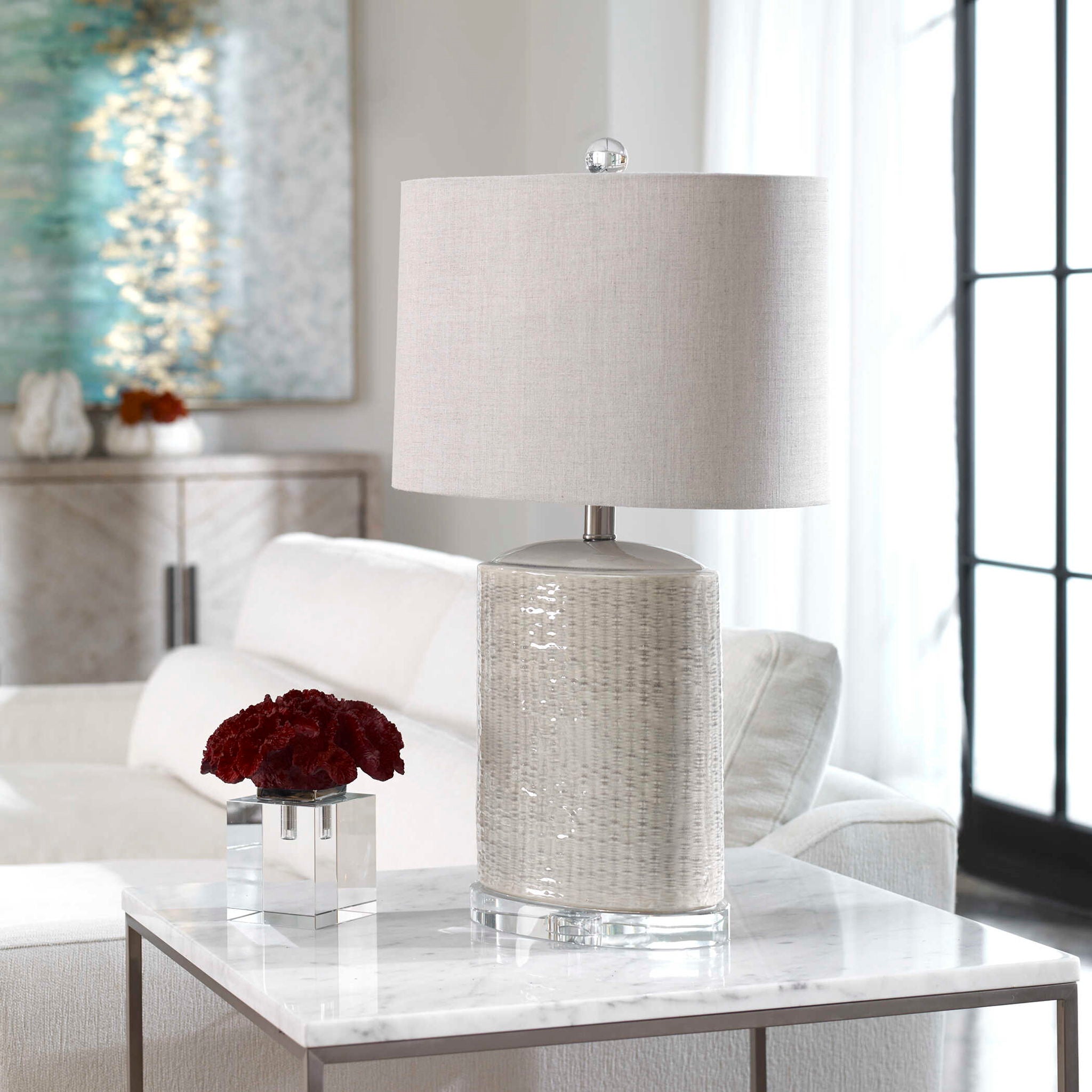 Modica - Ceramic Lamp - Taupe - Image 3