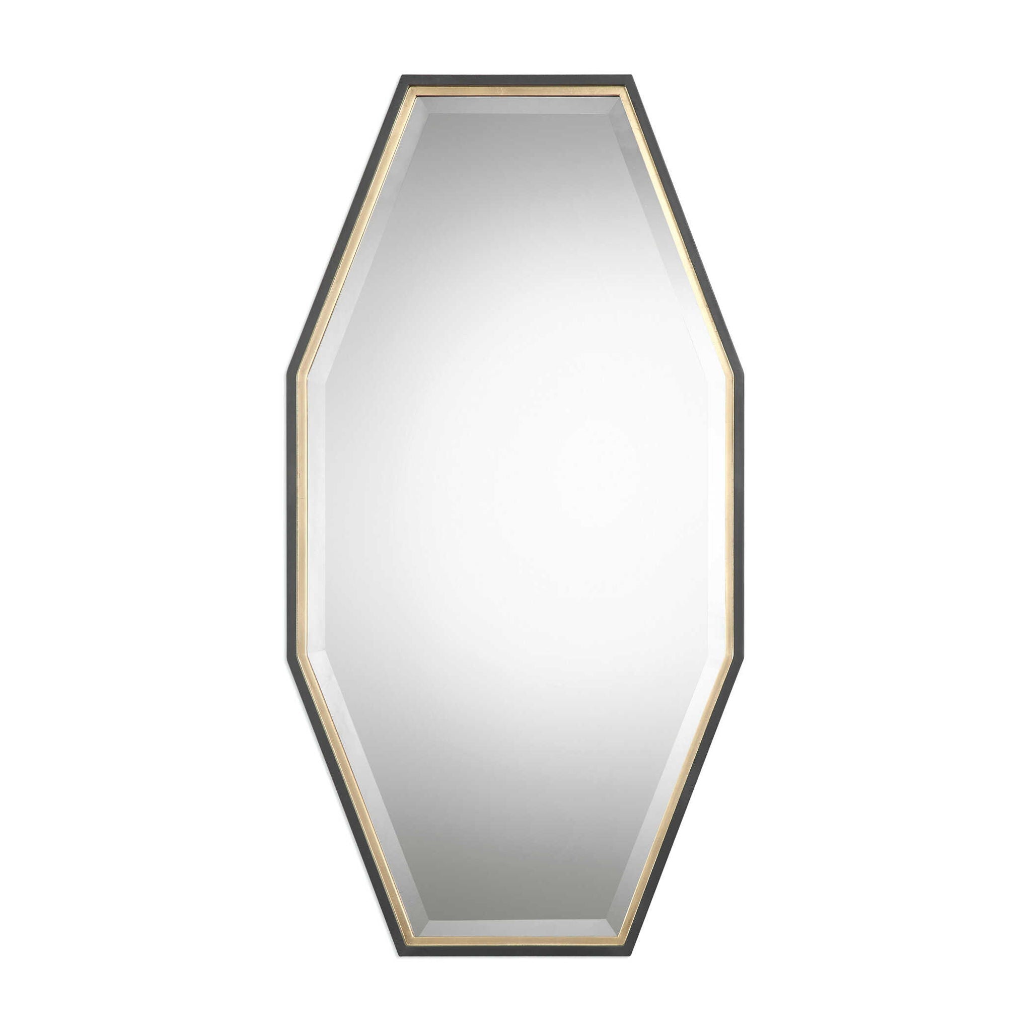 Savion - Octagon Mirror - Gold - Image 1