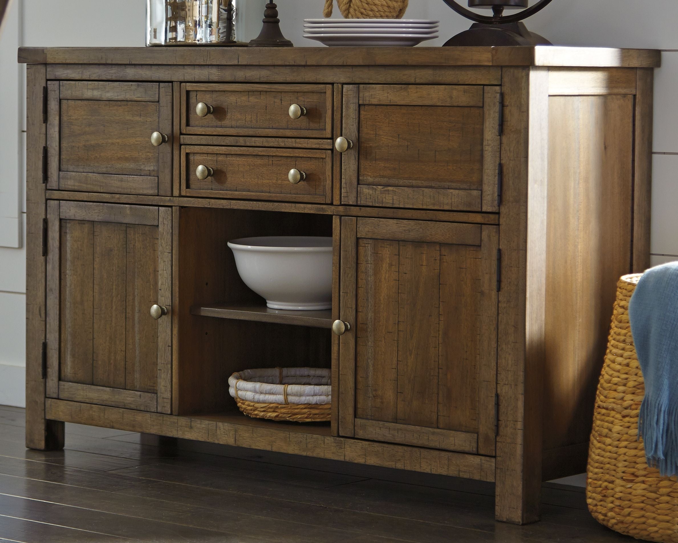 Moriville - Dining Room Server - Grayish Brown - Image 2