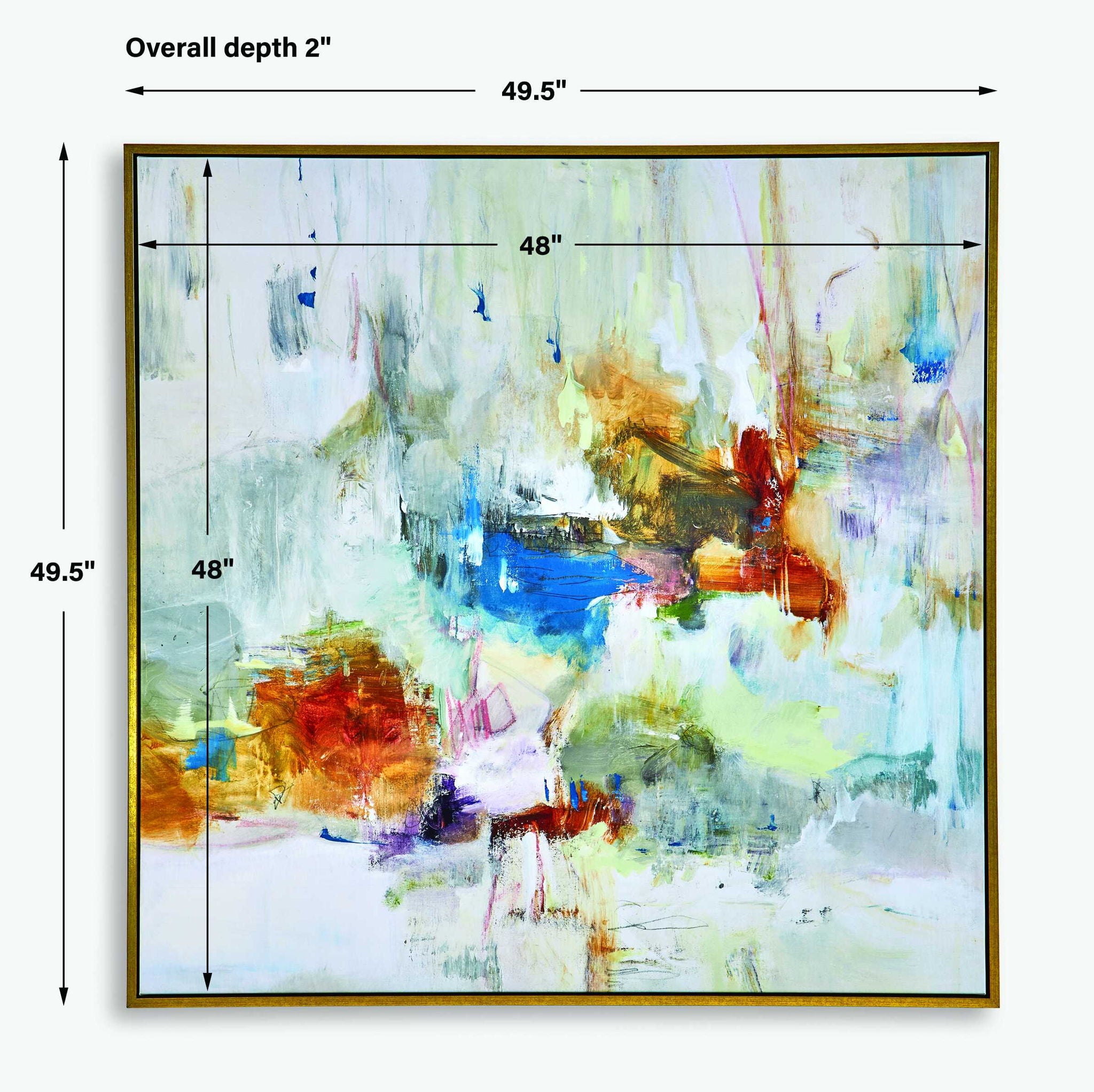 In The Beginning - Framed Abstract Art - Gray - Image 3