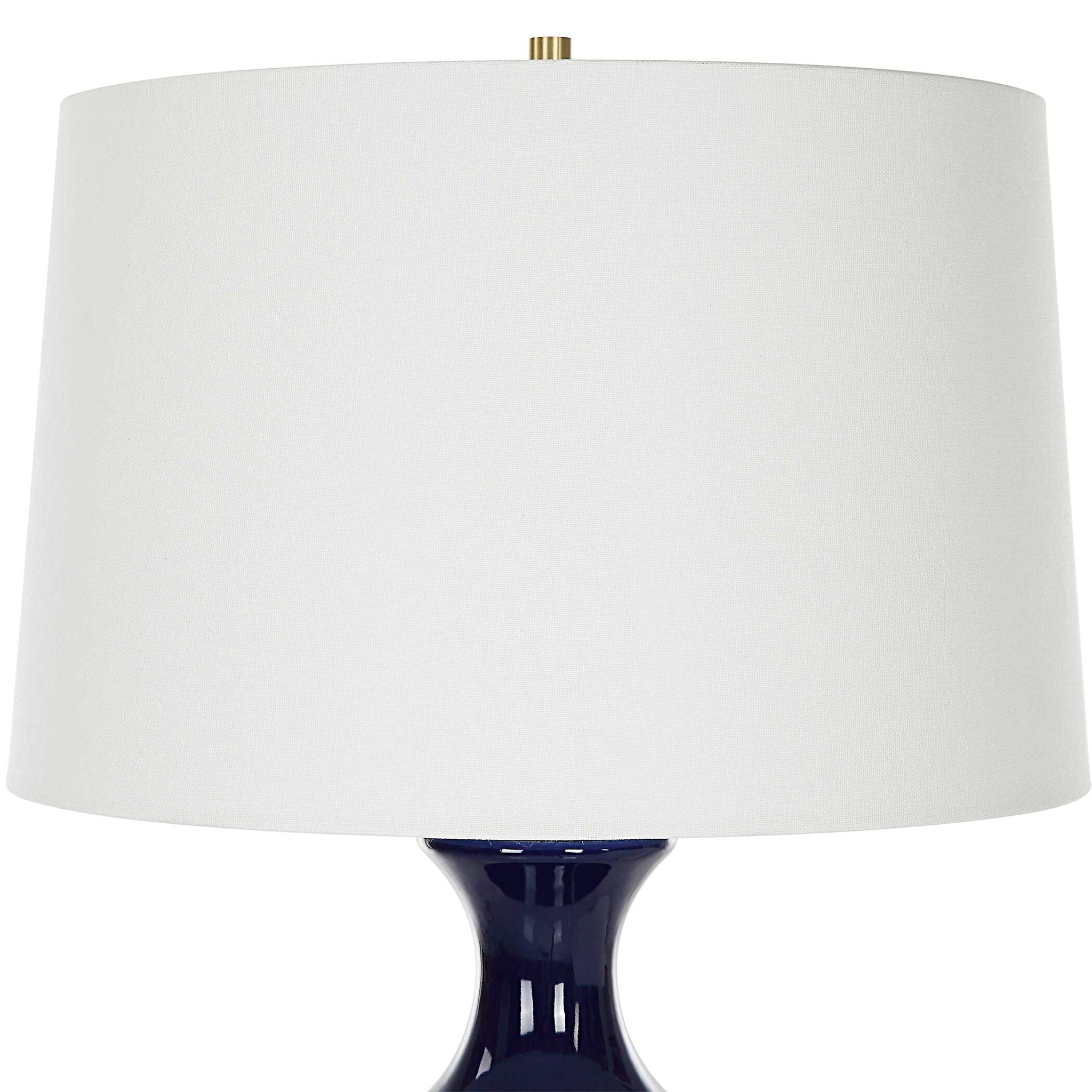 Coil - Sculpted Blue Table Lamp - Image 3
