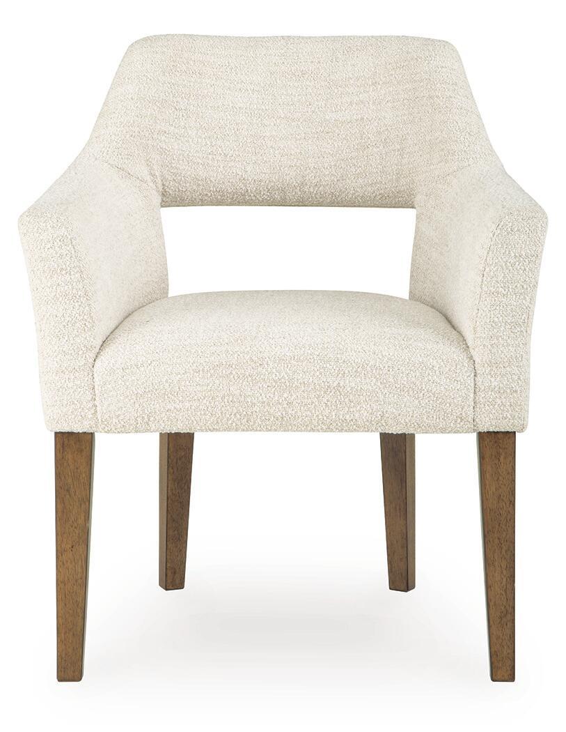 Marxmore - Dining Upholstered Arm Chair (Set of 2) - Beige / Brown - Image 3