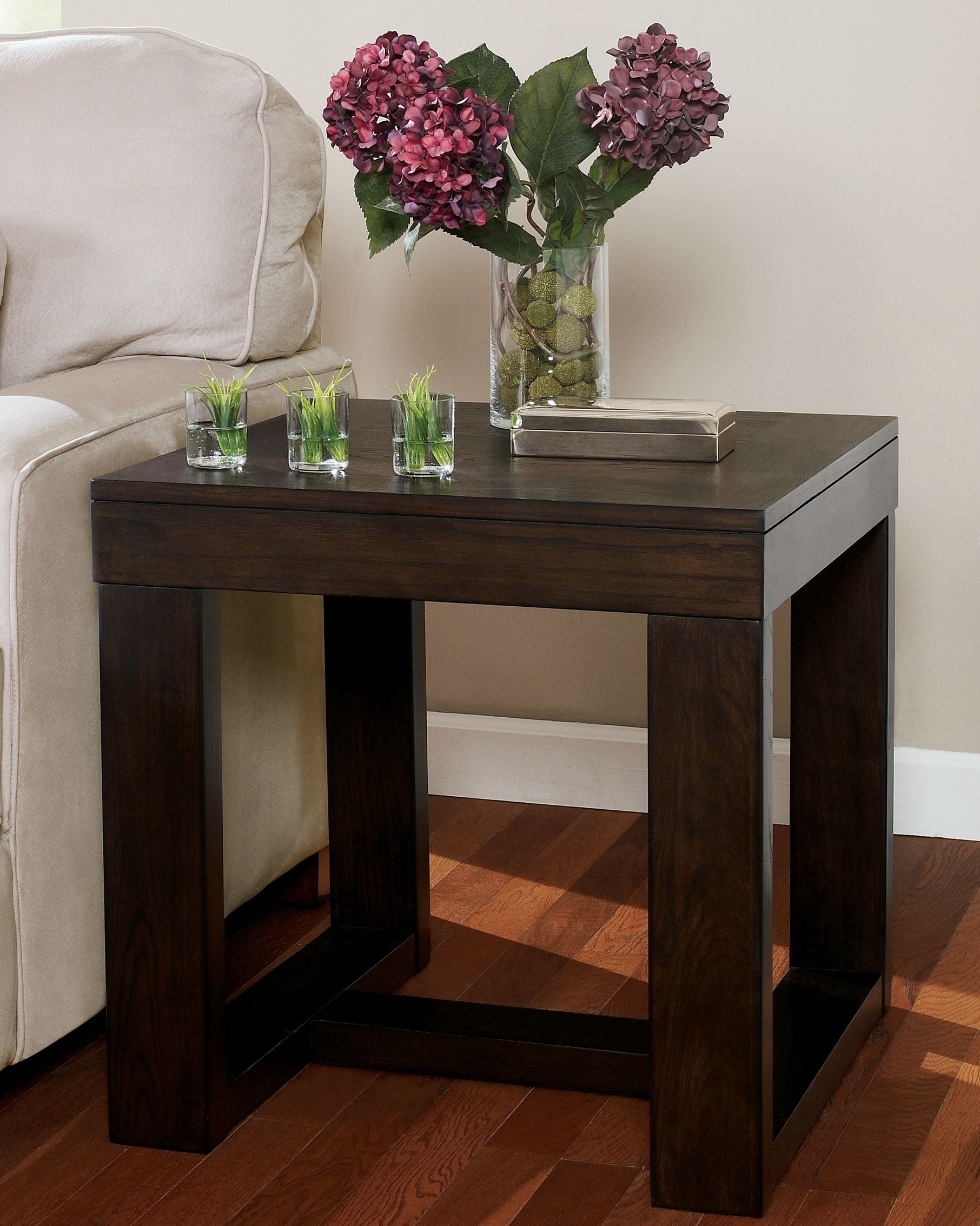Watson - Square End Table - Dark Brown - Image 3