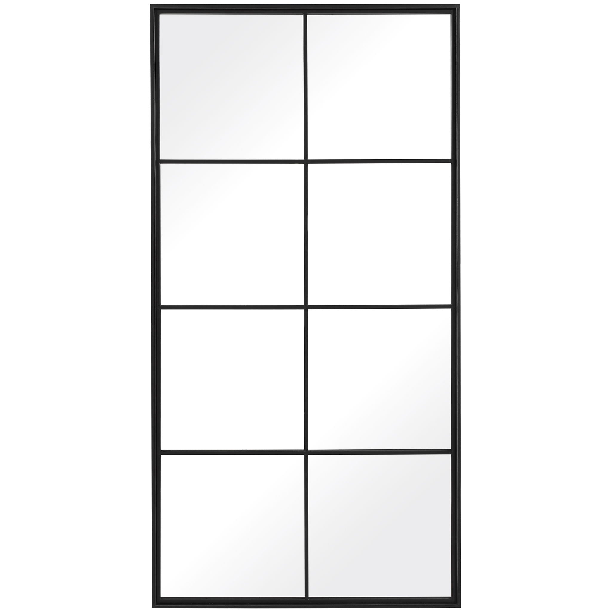 Rousseau - Iron Window Mirror - Black - Image 1