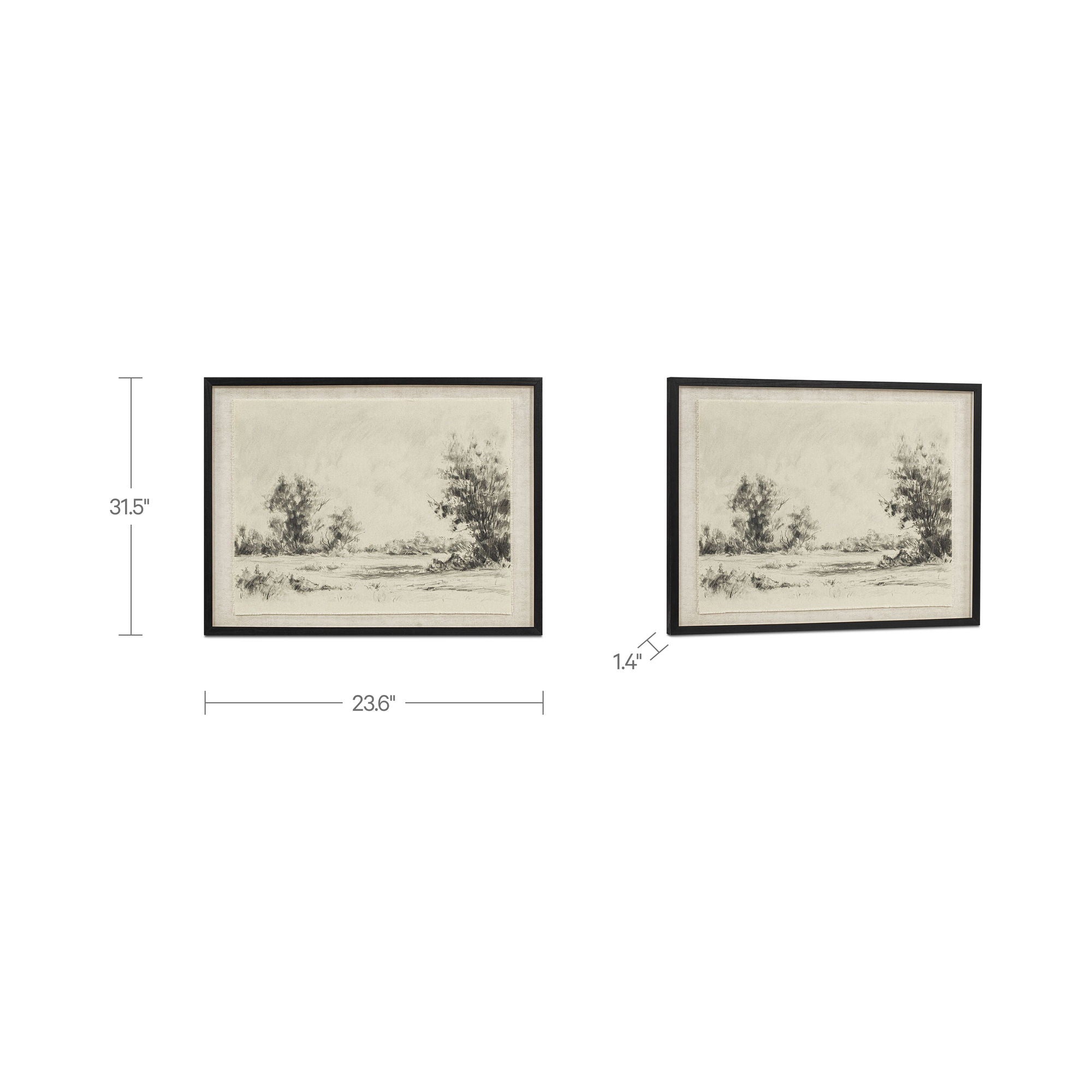 Briar - Framed Print On Linen - Multicolor - Image 3