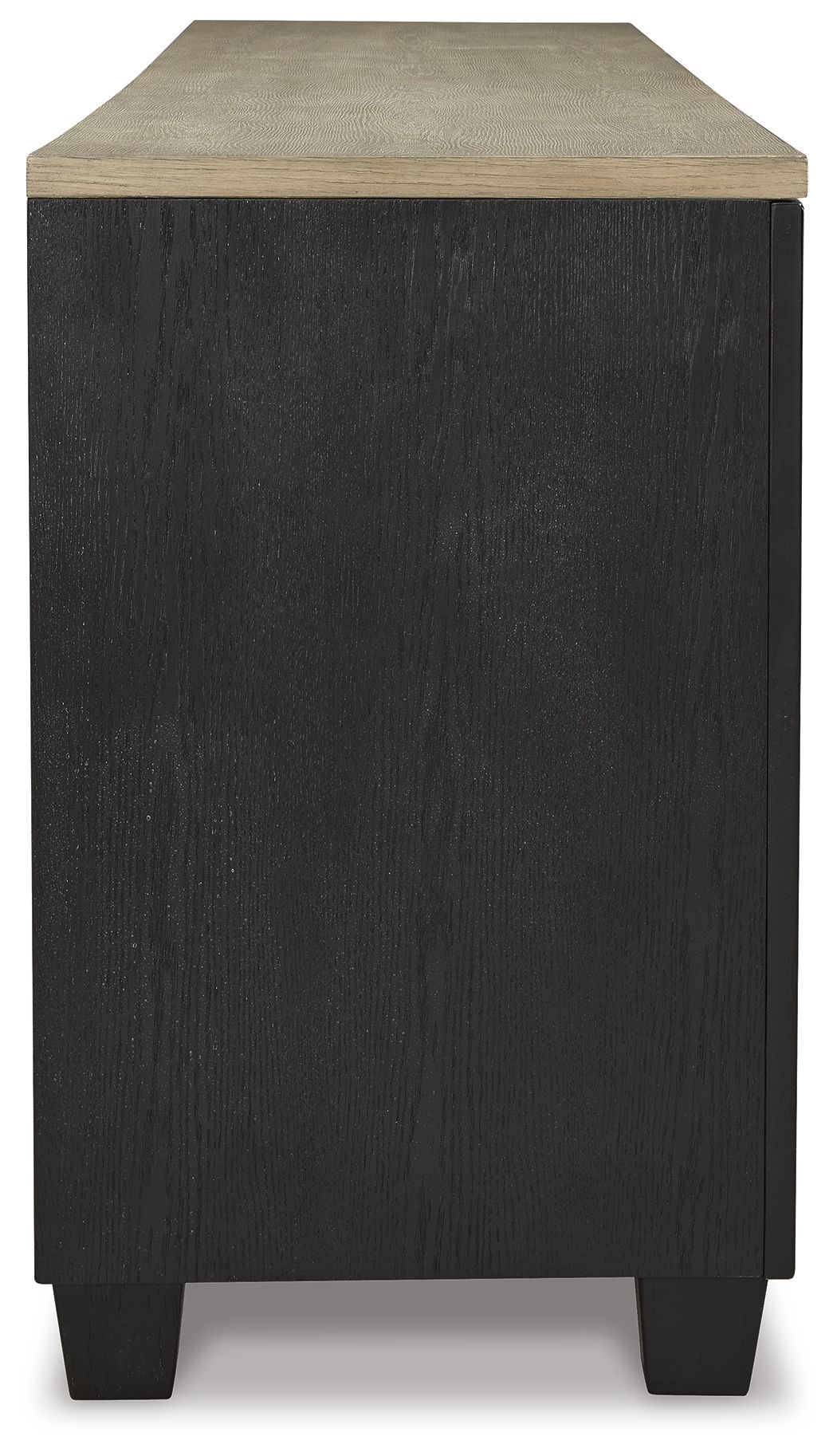 Foyland - XL TV Stand w/Fireplace Option - Black / Brown - Image 3