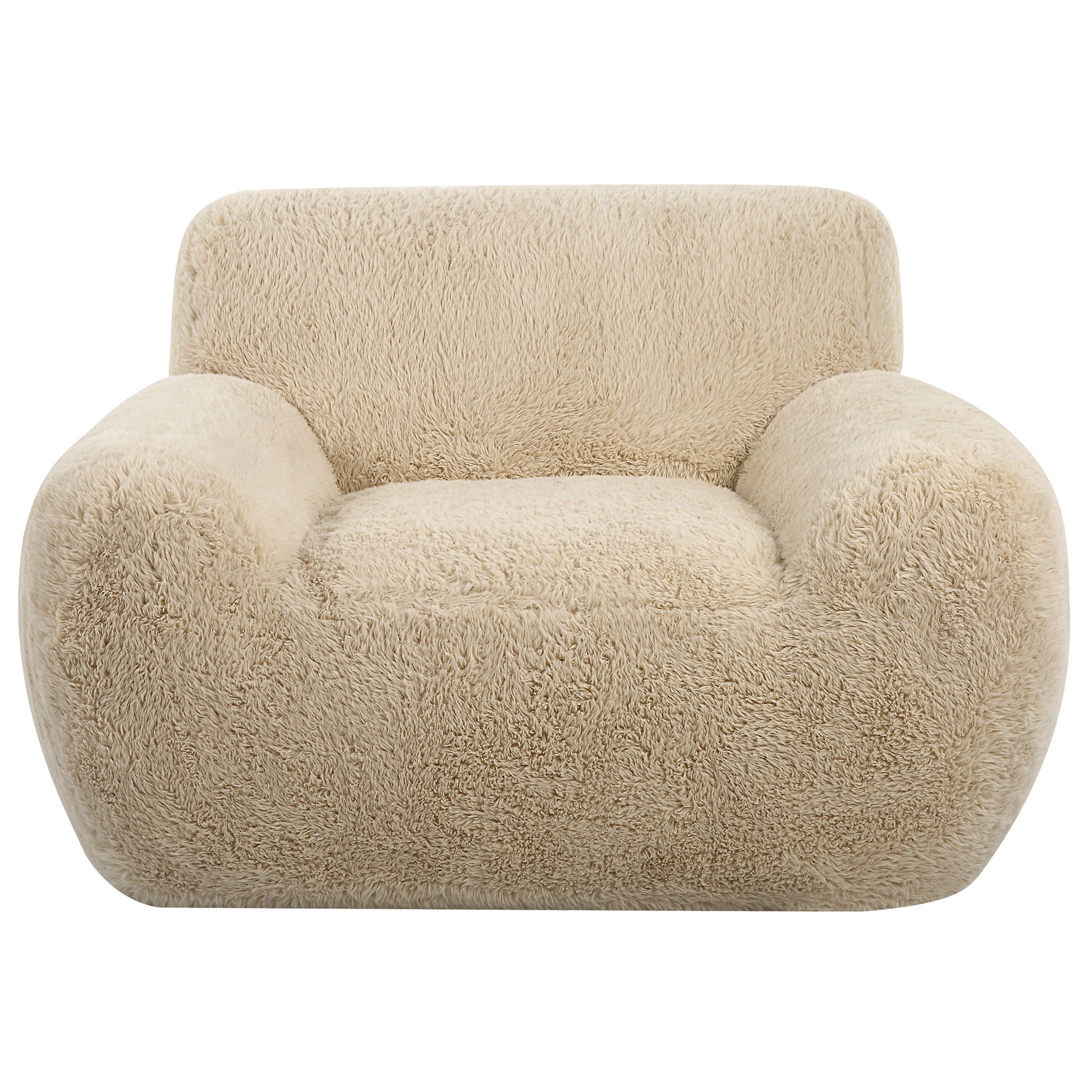 Abide – Sheepskin Accent Chair – Beige