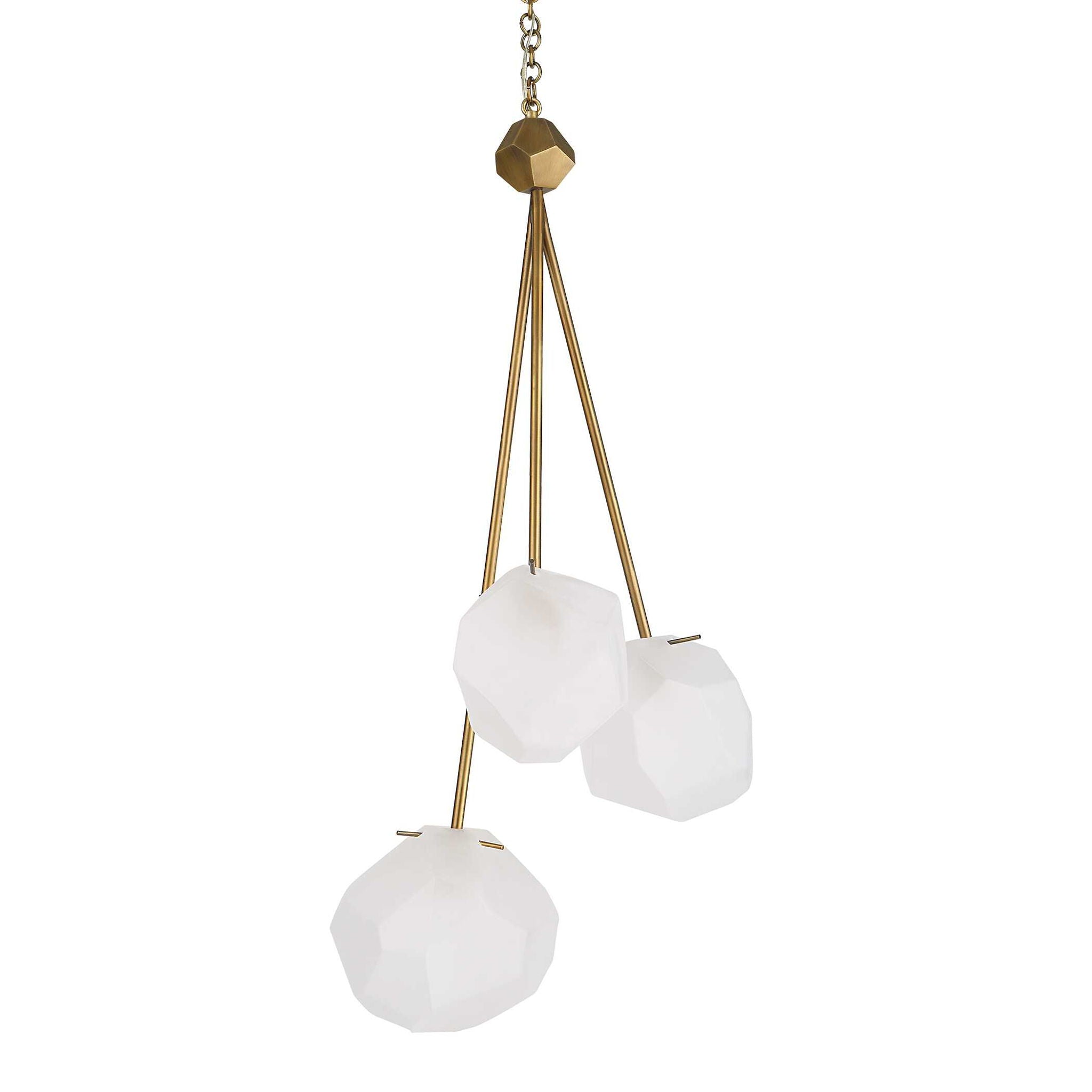 Geodesic - 3 Light Pendant - White - Image 3