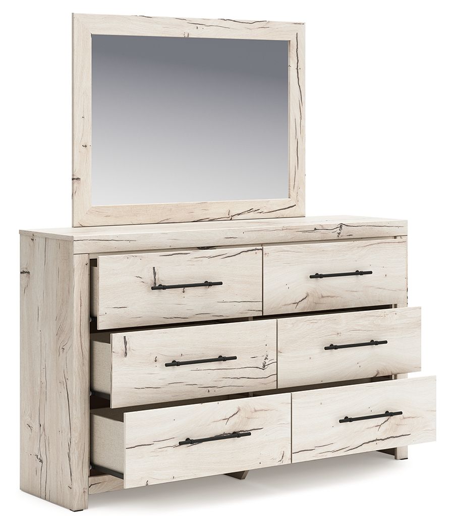 Lawroy - Dresser And Mirror - Light Natural - Image 2