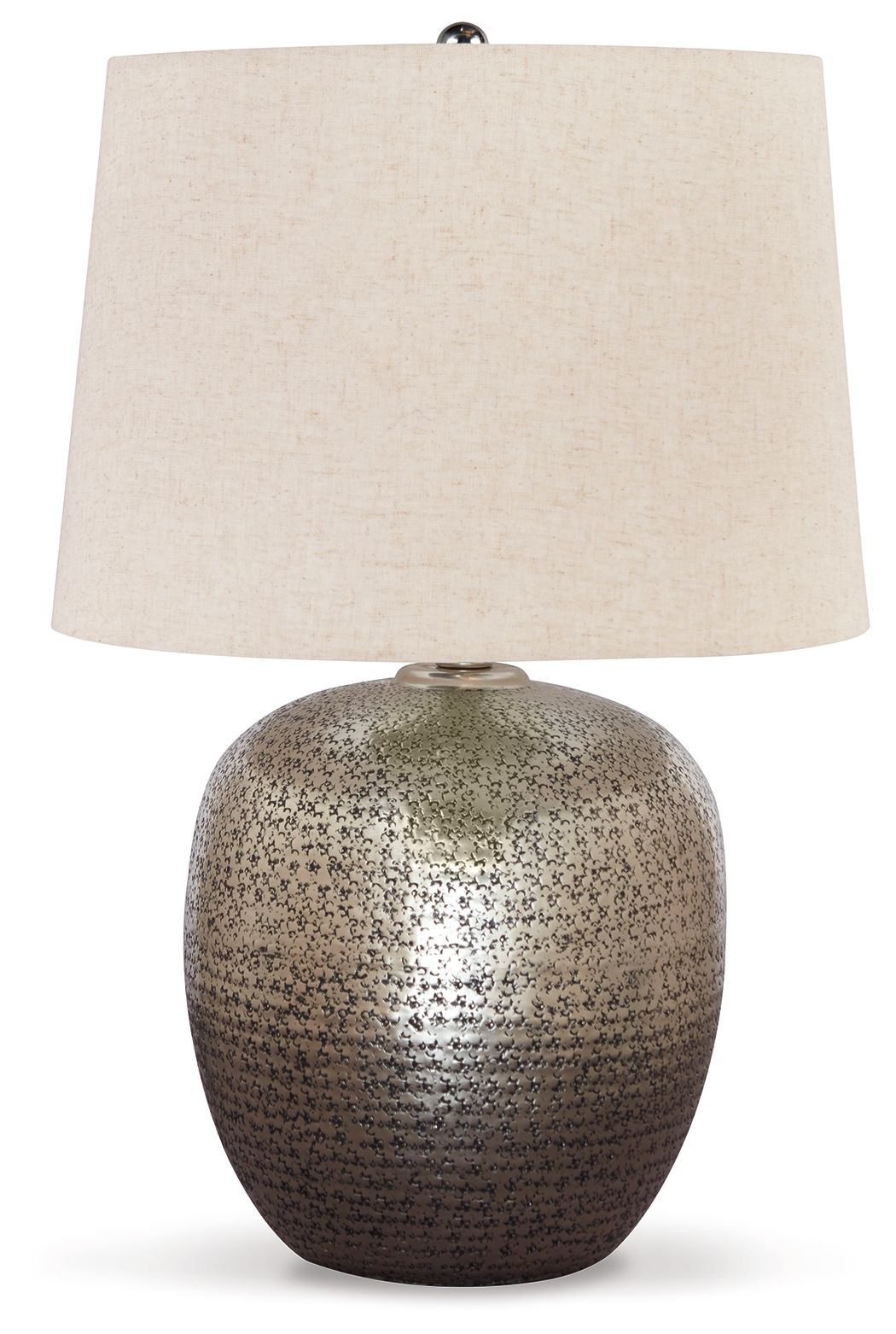 Magalie - Metal Table Lamp  - Antique Silver Finish - Image 1