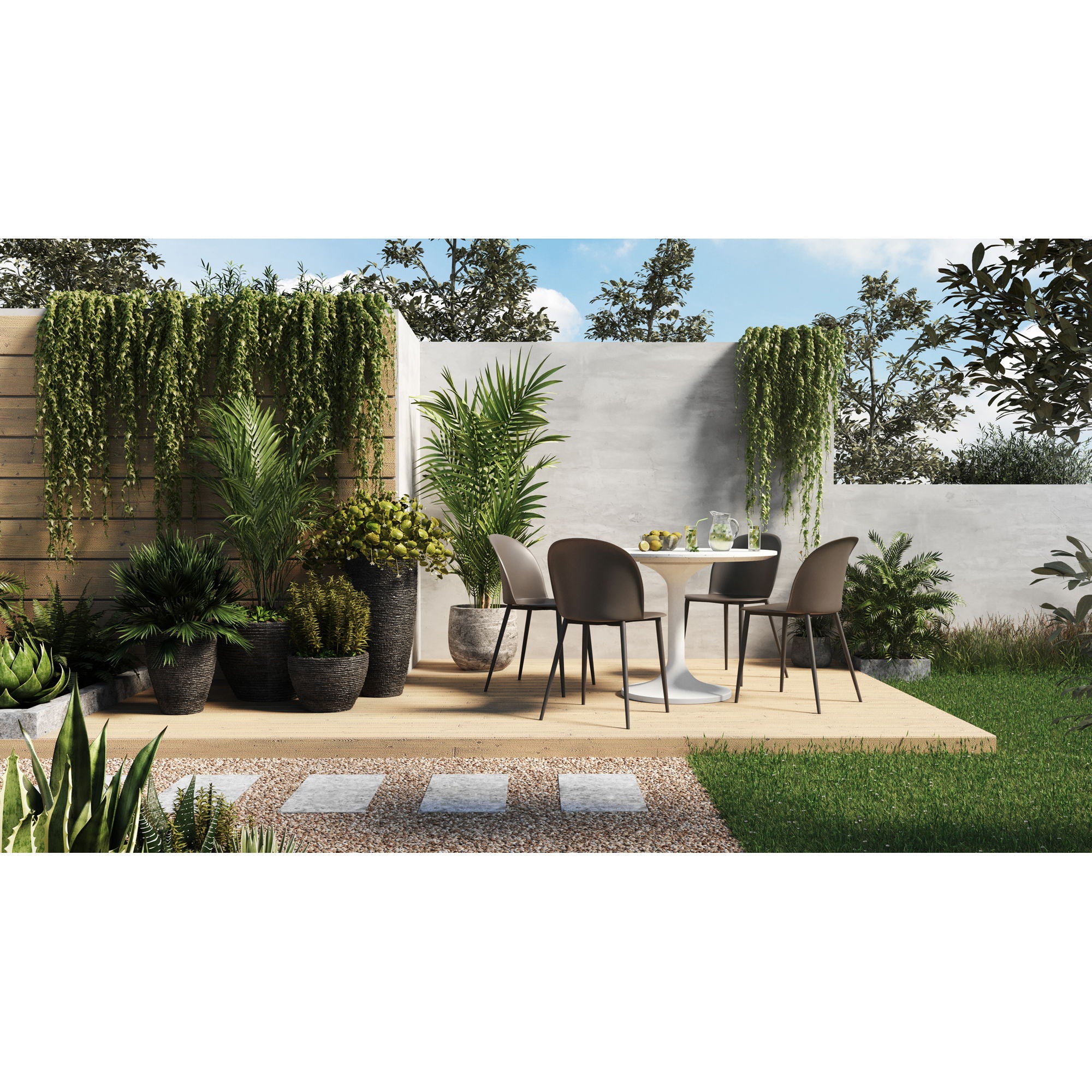 Tuli - Cafe Table - Pearl Silver - Image 3