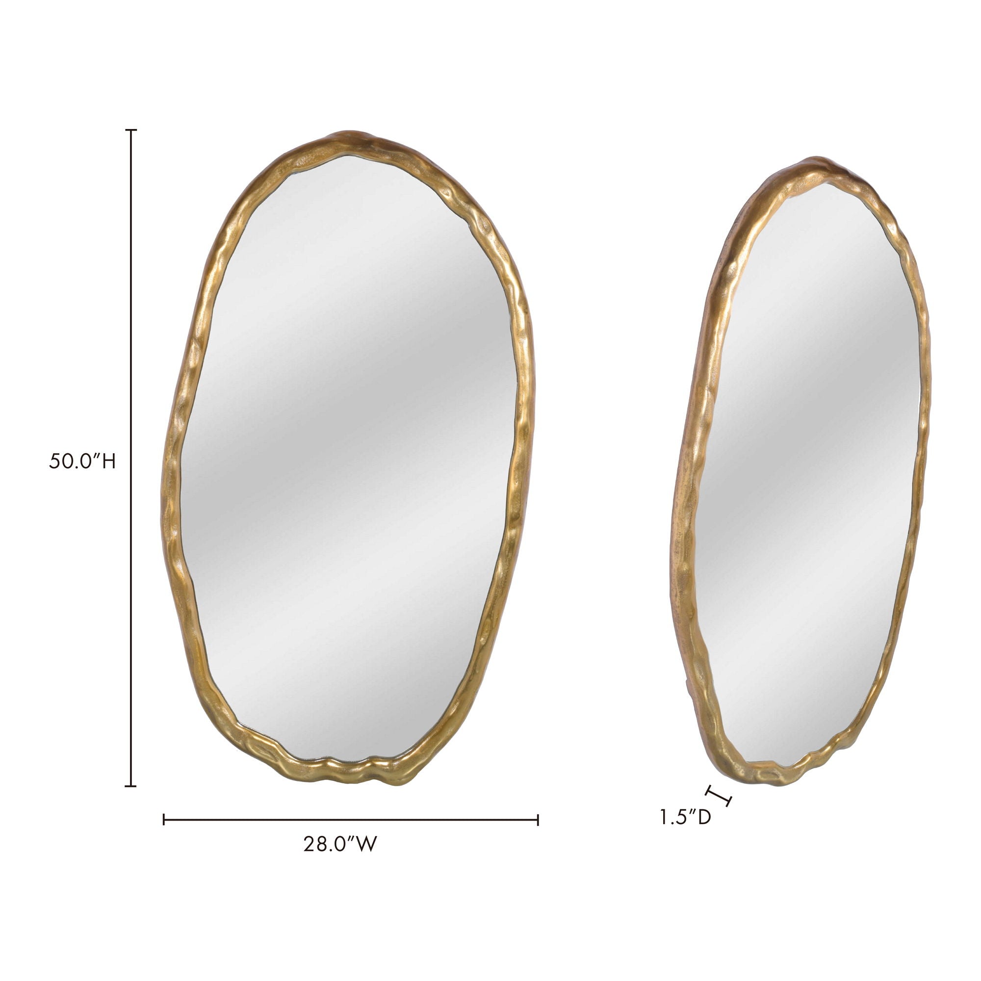 Foundry - Oval Mirror - Yellow - Image 2