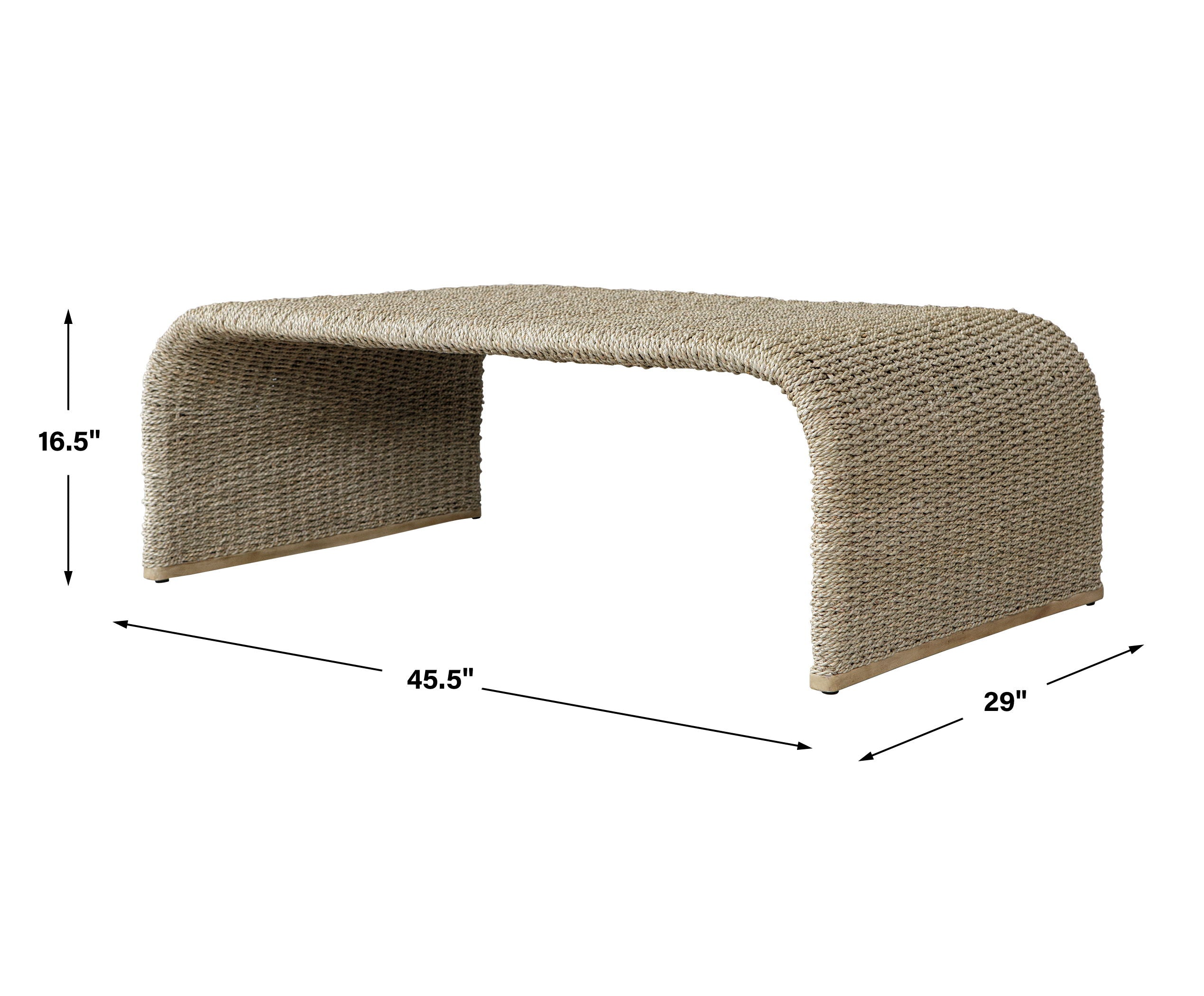 Calabria - Woven Seagrass Coffee Table - Image 3