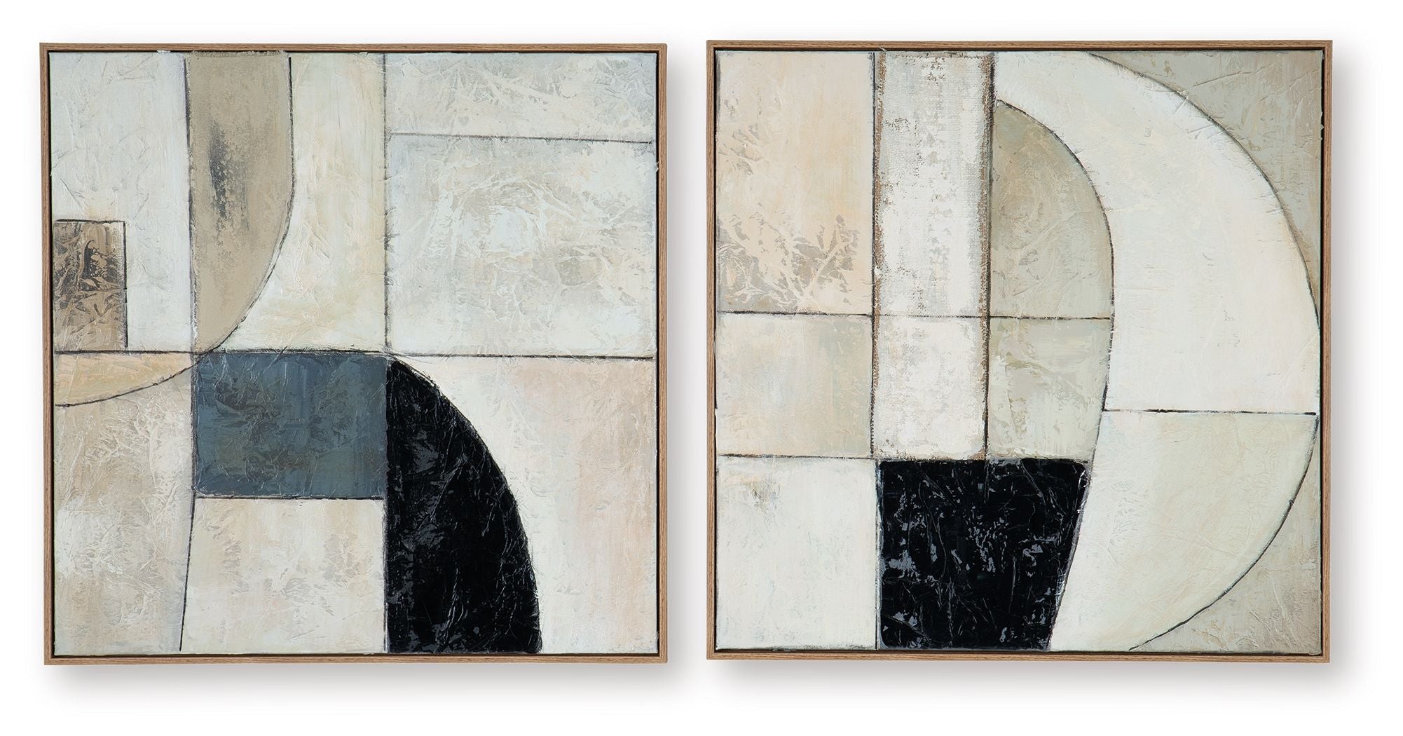 Bexlen - Wall Art Set (Set of 2) - Tan / Taupe / Black - Image 3