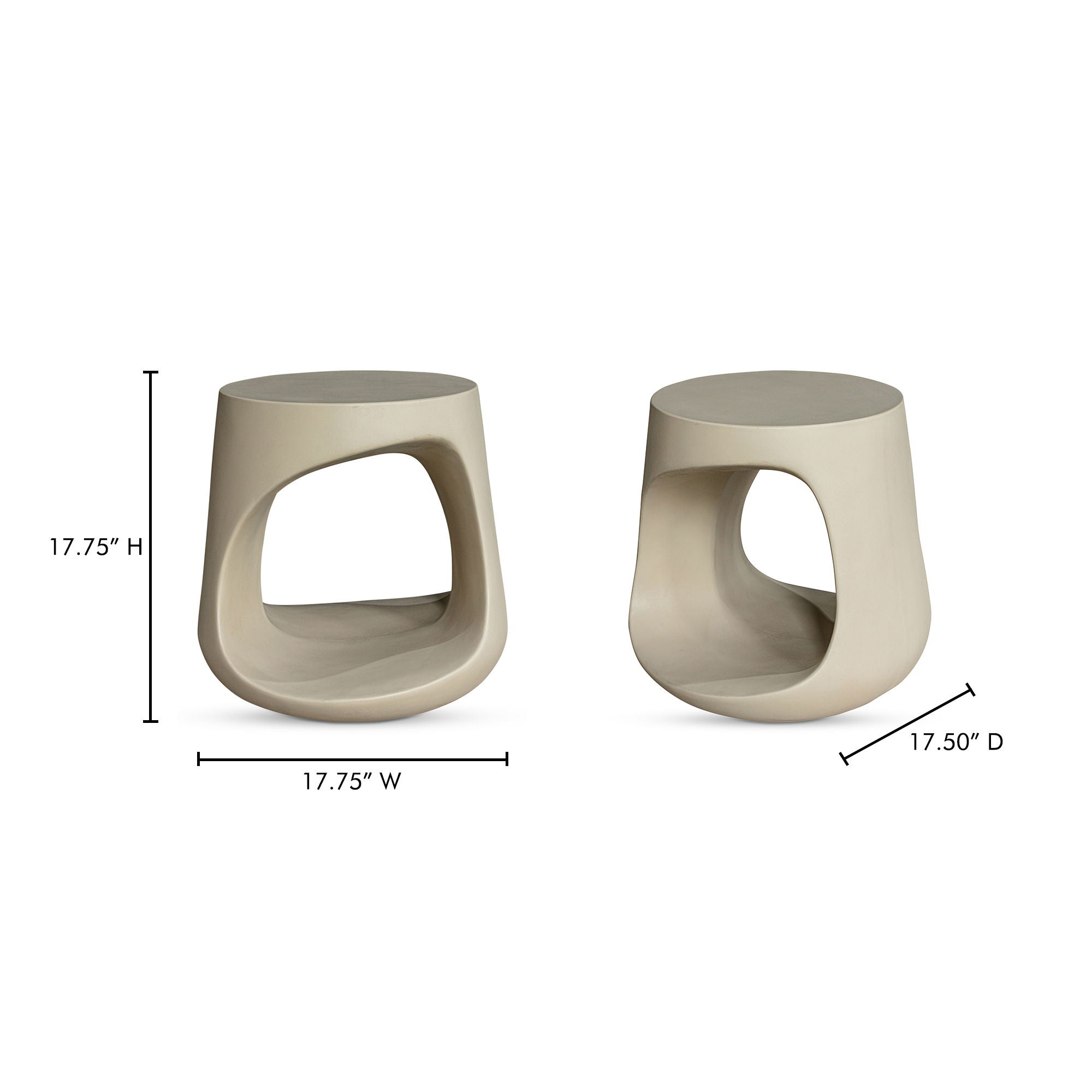 Rothko - Outdoor Stool - Cream - Image 3