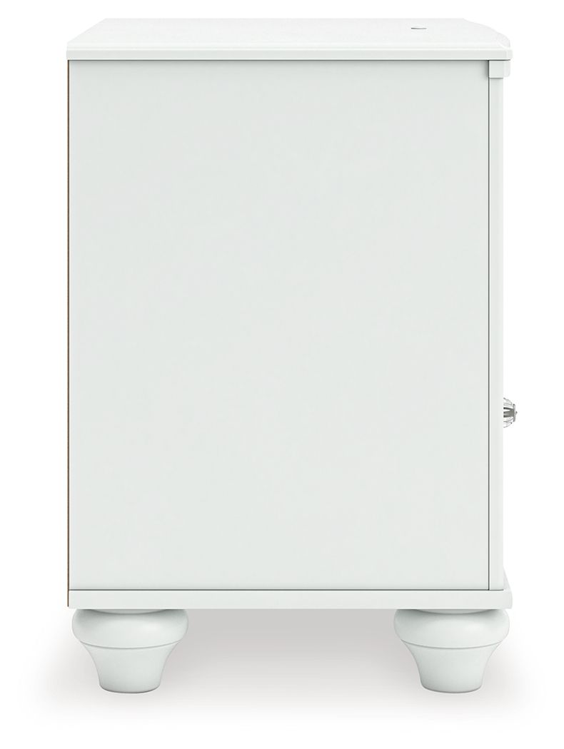 Kozlani - One Drawer Night Stand - White - Image 3