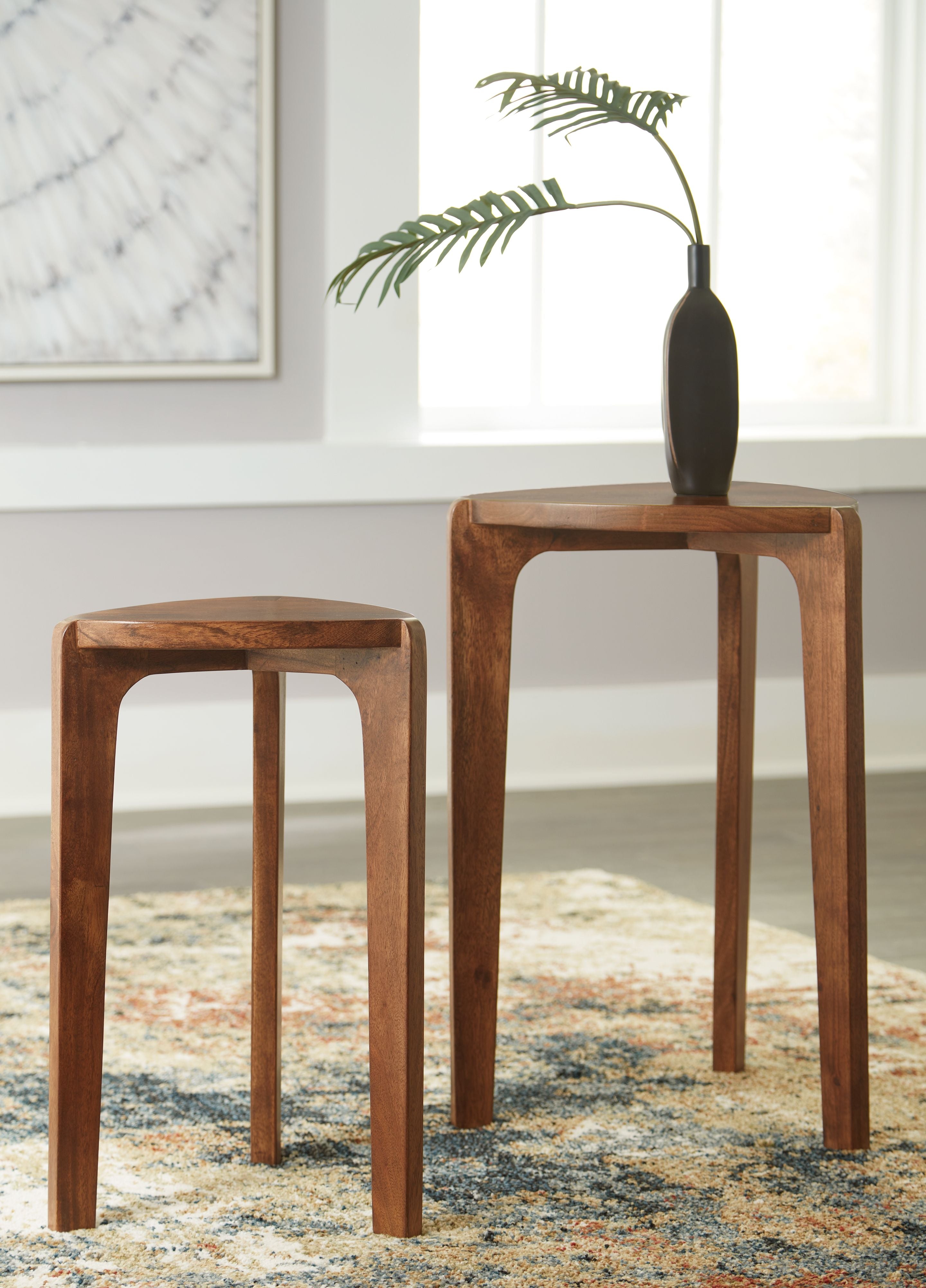Brynnleigh - Accent Table Set (Set of 2) - Medium Brown - Image 2
